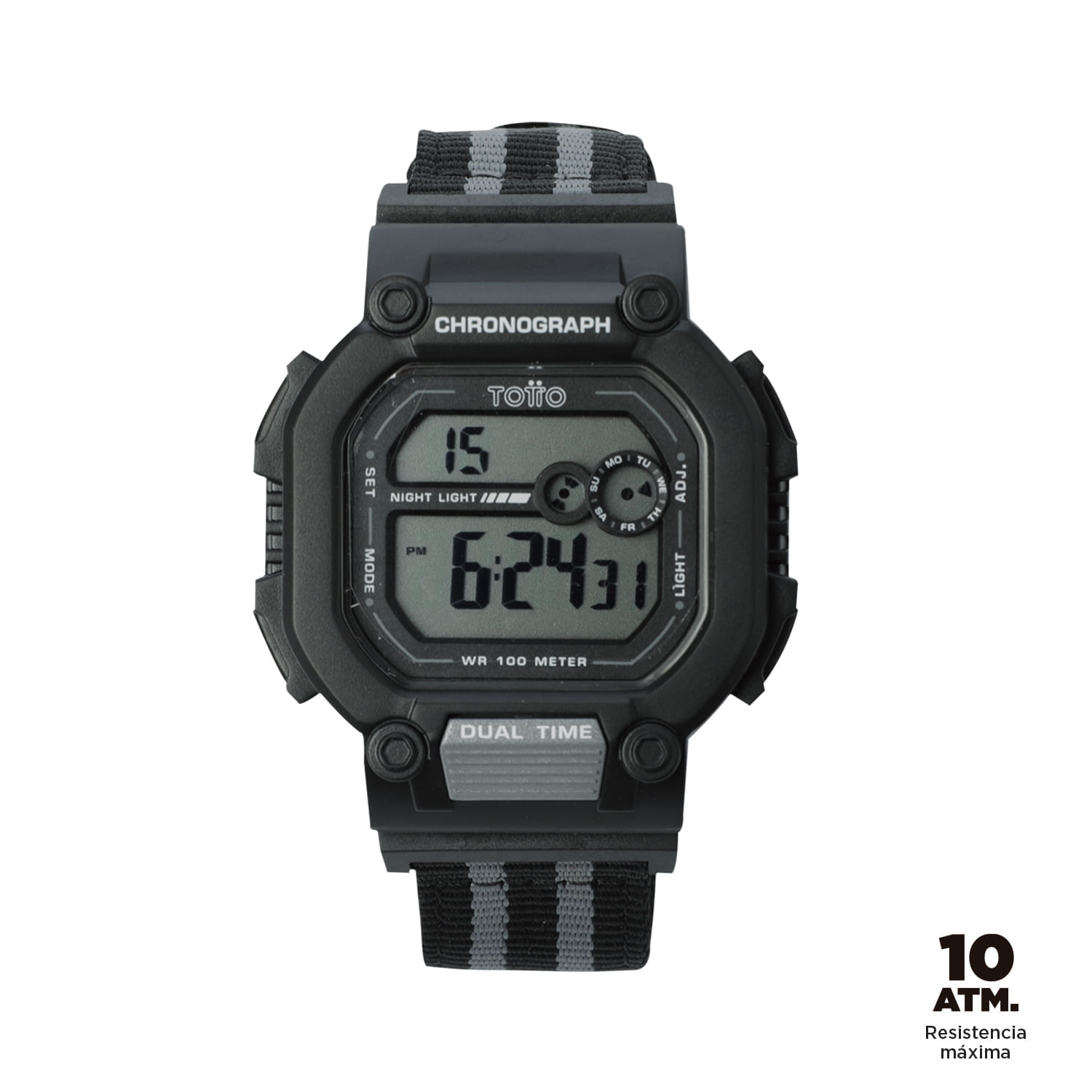 Reloj Digital Atv color Negro Hombre