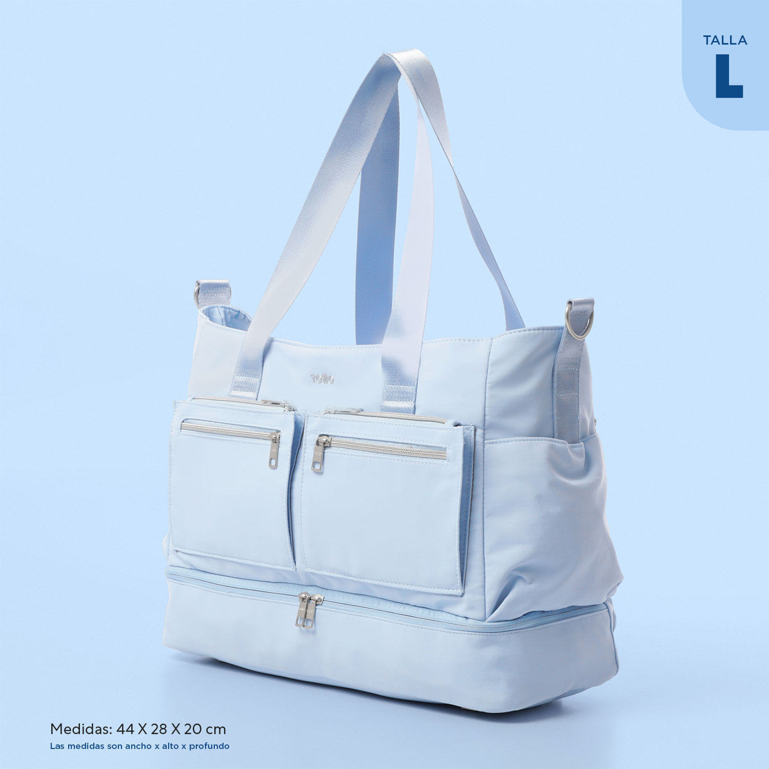 Maxi Tote Bag Mujer Azul