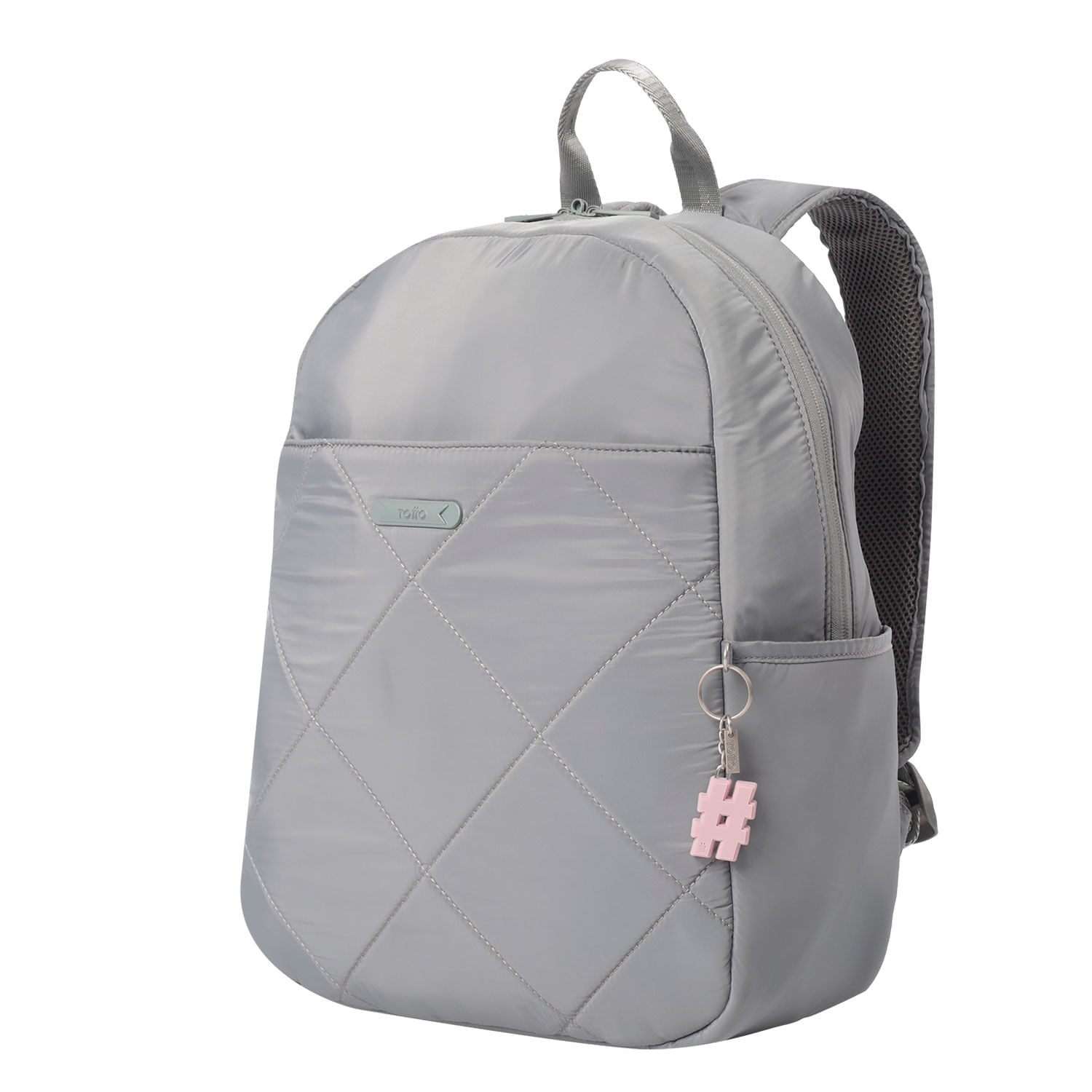 Llavero de Goma Abc color Rosado