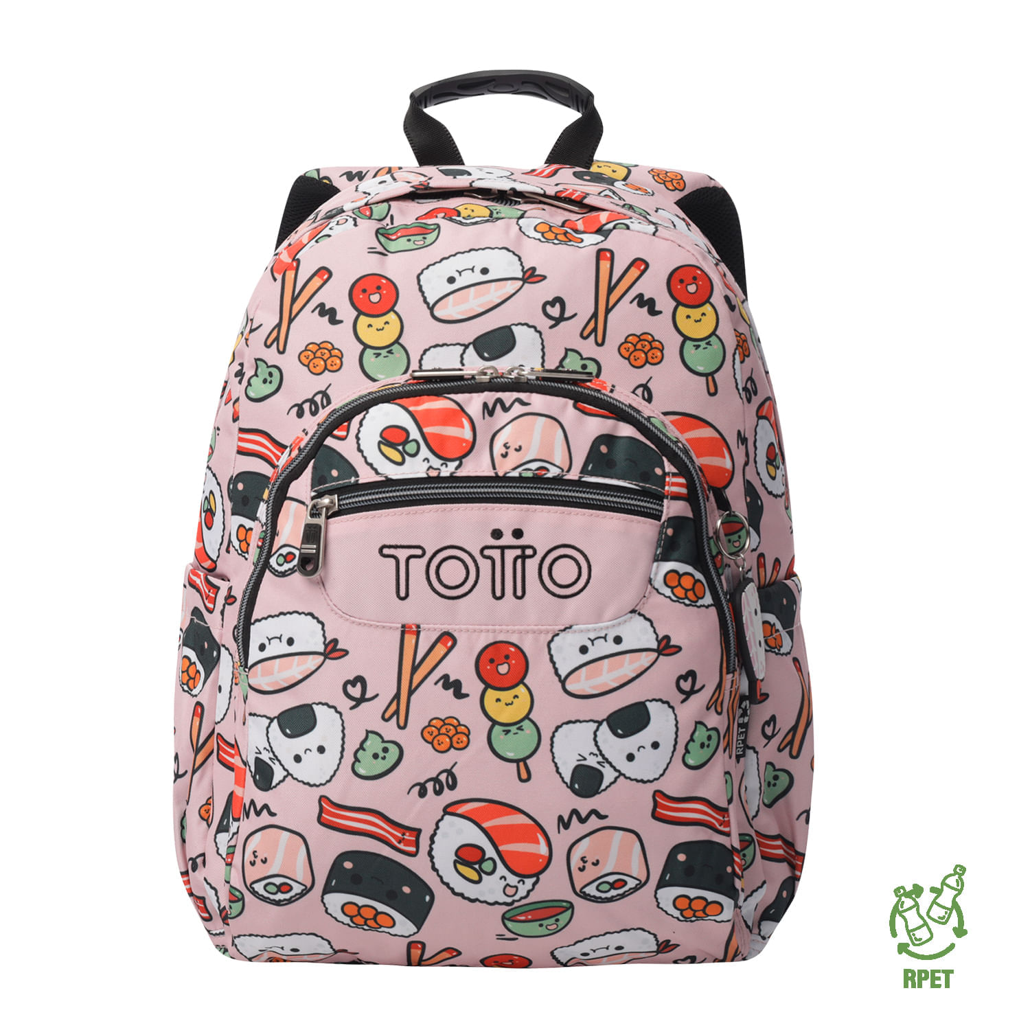 Maleta para colegio Acuarela Rosado