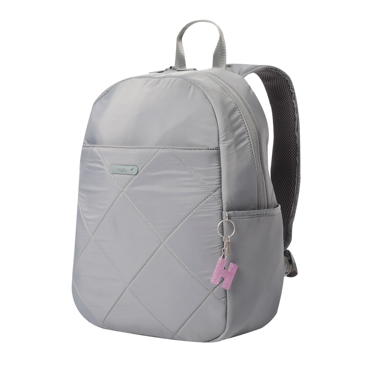 Llavero de Goma Abc color Morado