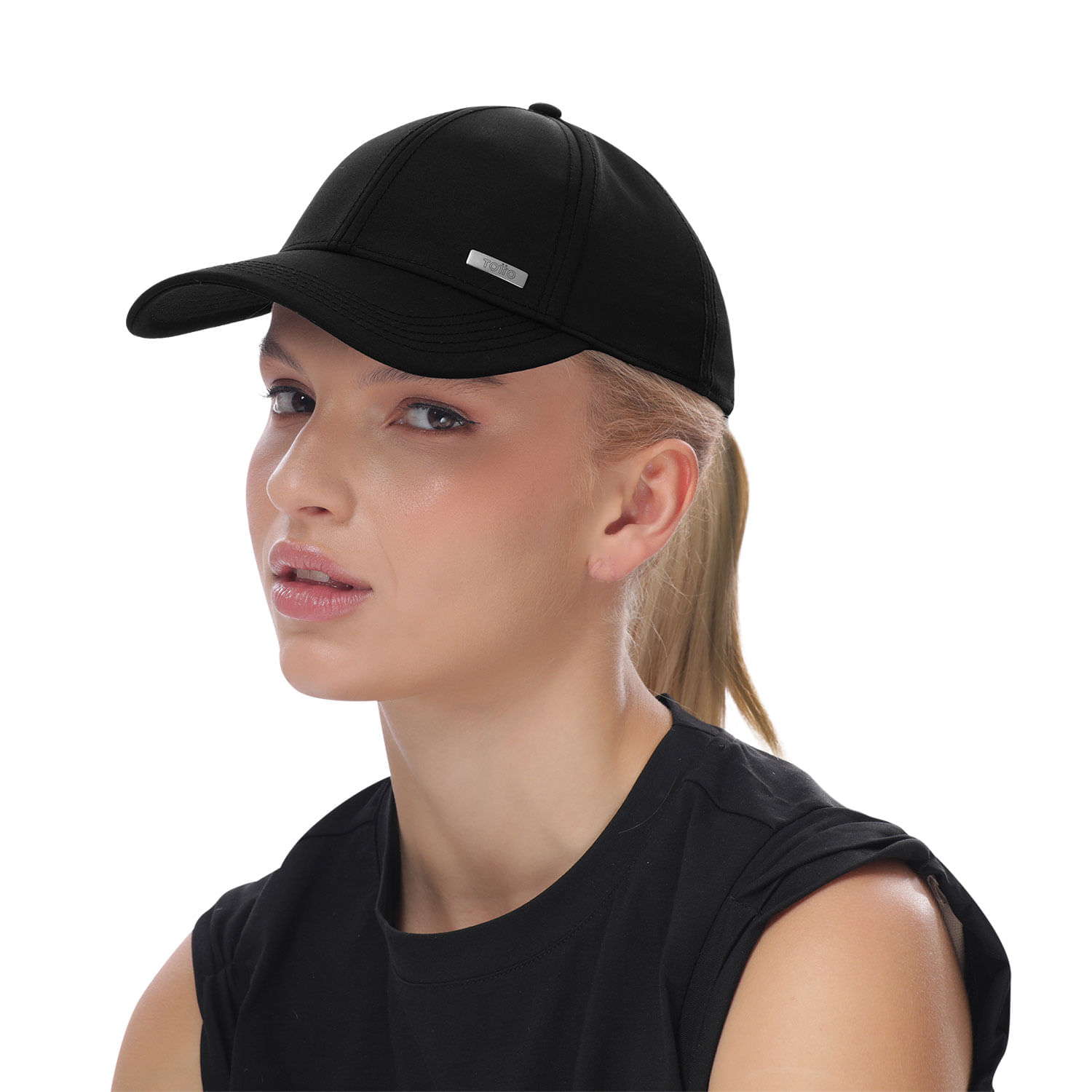 Gorra Beisbolera para Mujer Sahara color Negra