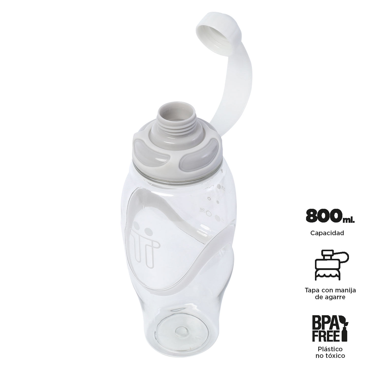 Botilito Dexter 800 ml Gris