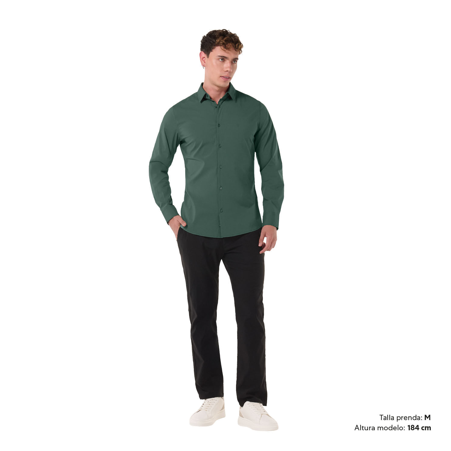 Camisa para Hombre Manga Larga Bengallina Xxl Verde