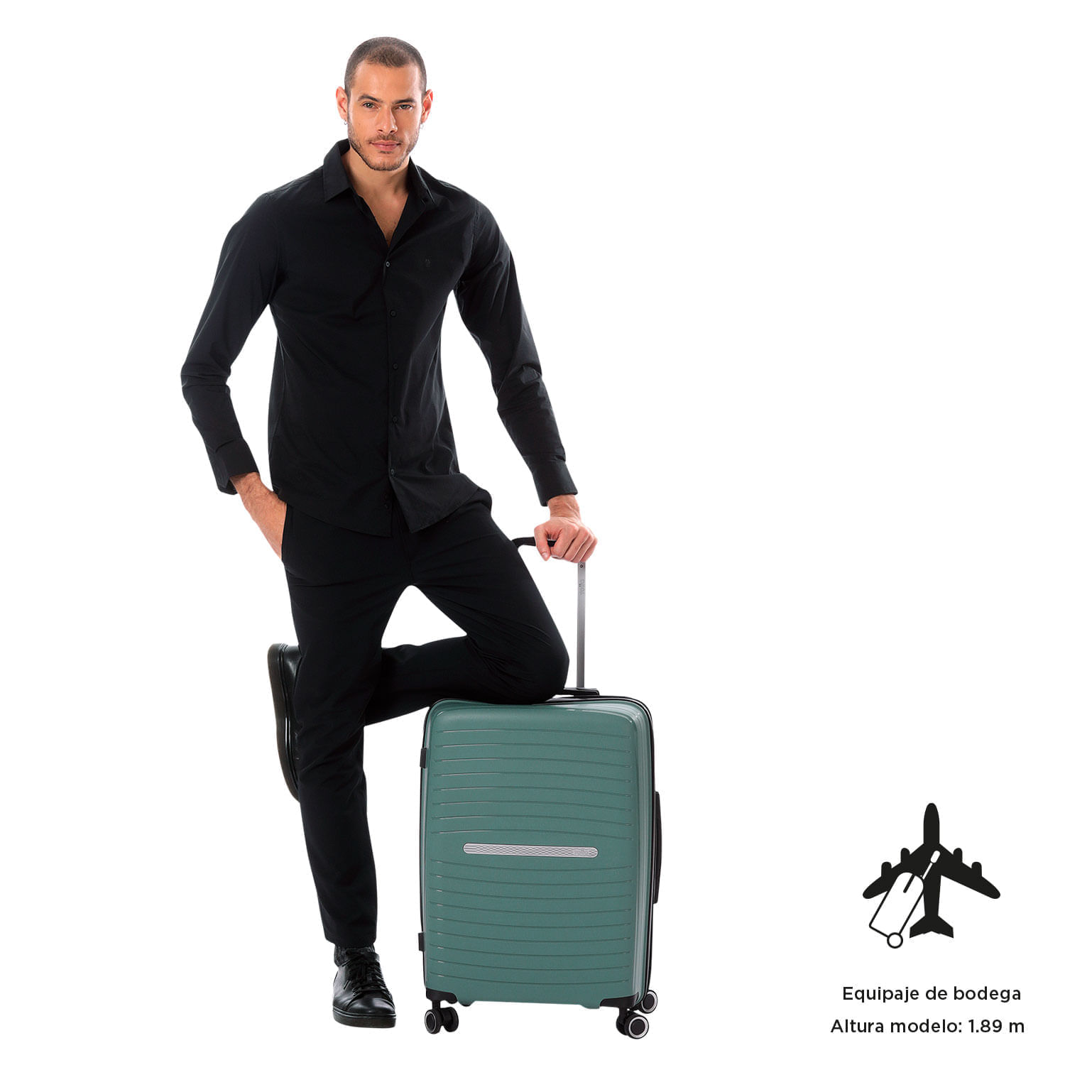 Maleta de Viaje Mediana 360 Wave 23 kilos Verde