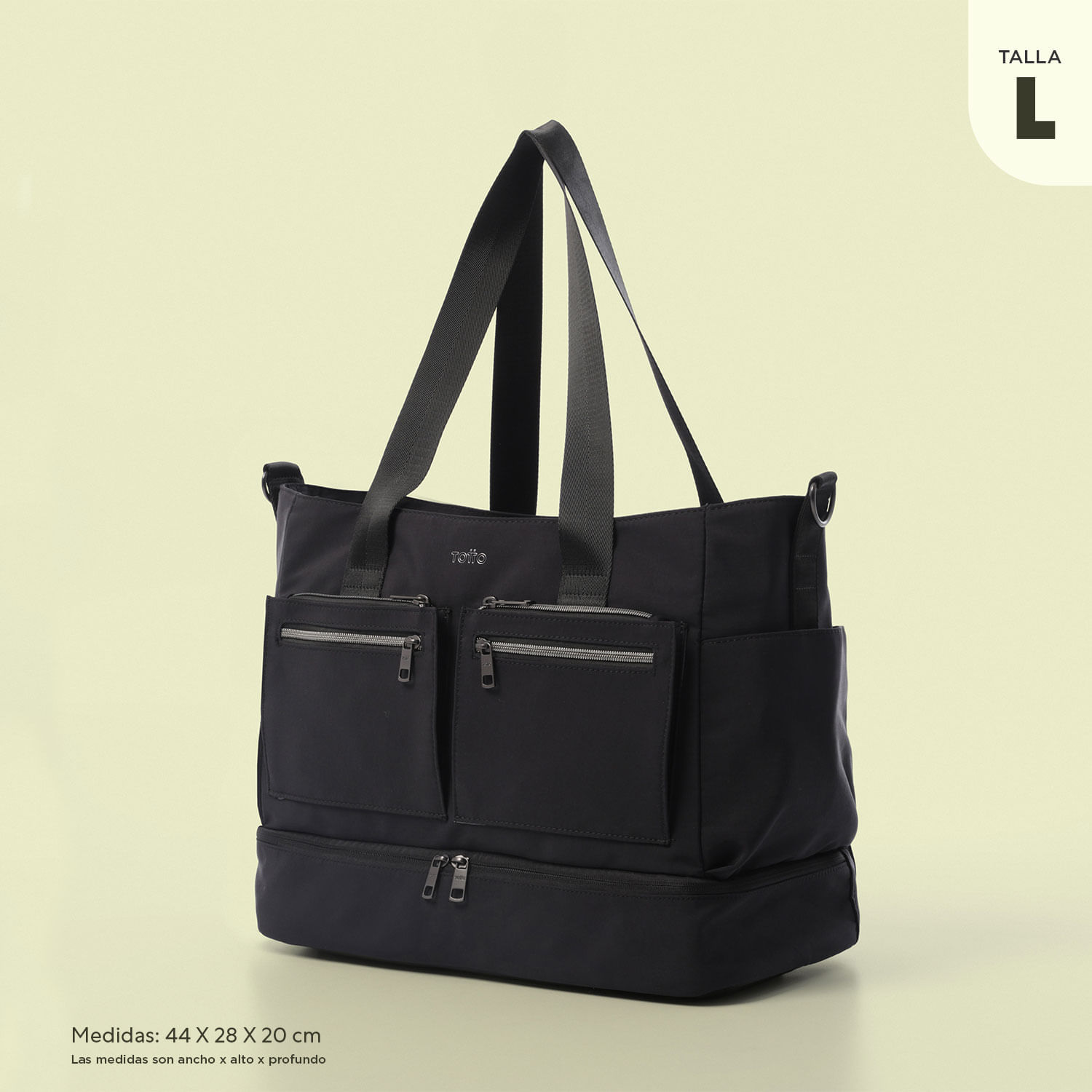 Maxi Tote Bag Mujer Negro