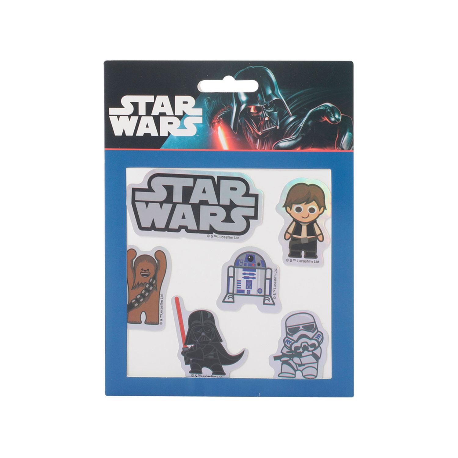 Calcomania Sticker Stars Wars Empire para Niño Negro