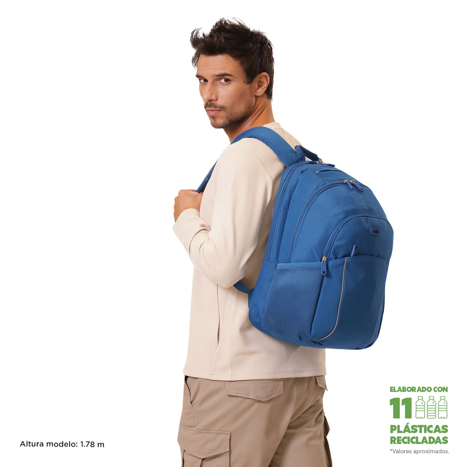Morral Universitario Porta PC 15.4" Cambri 2.0 Azul Hombre