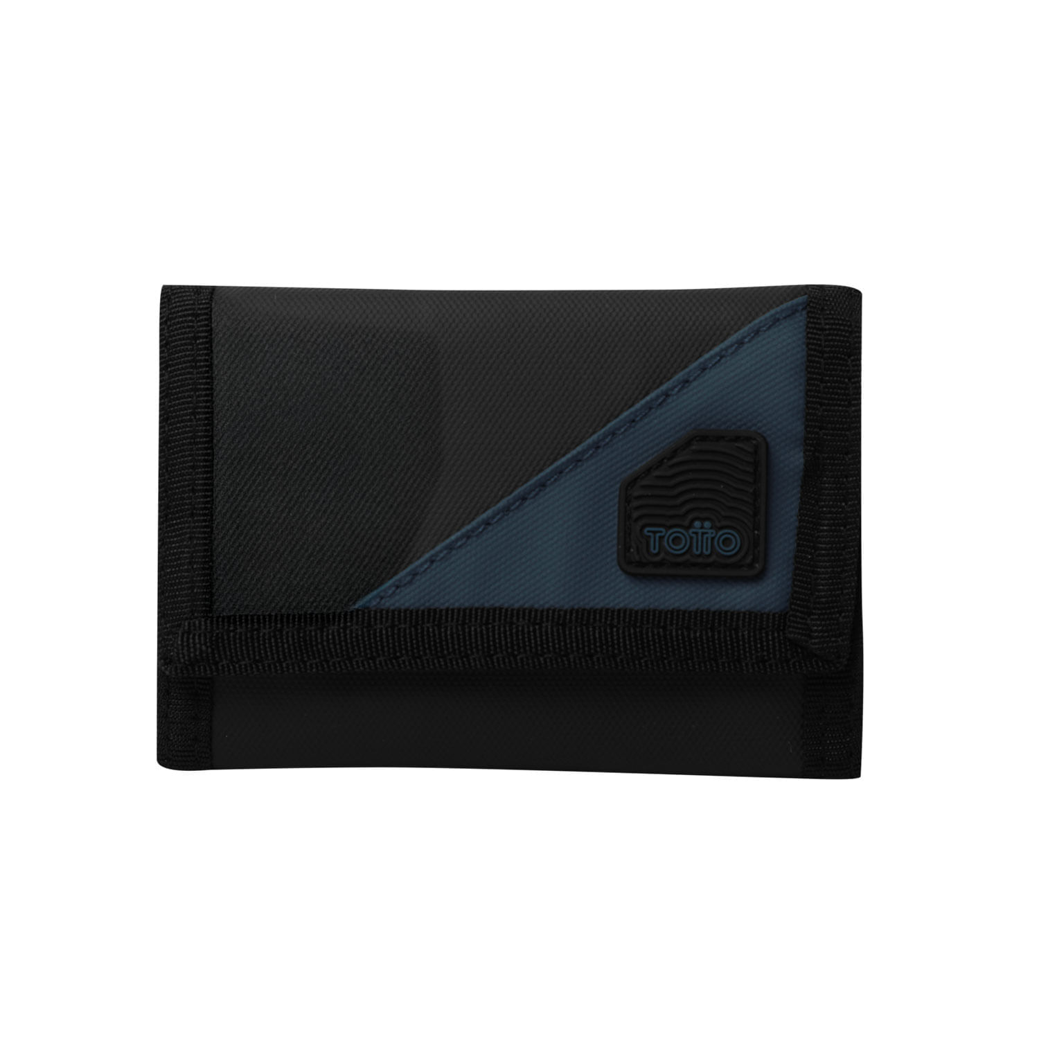 Billetera Contrast Can con RFID Blocker Negra/Azul Hombre
