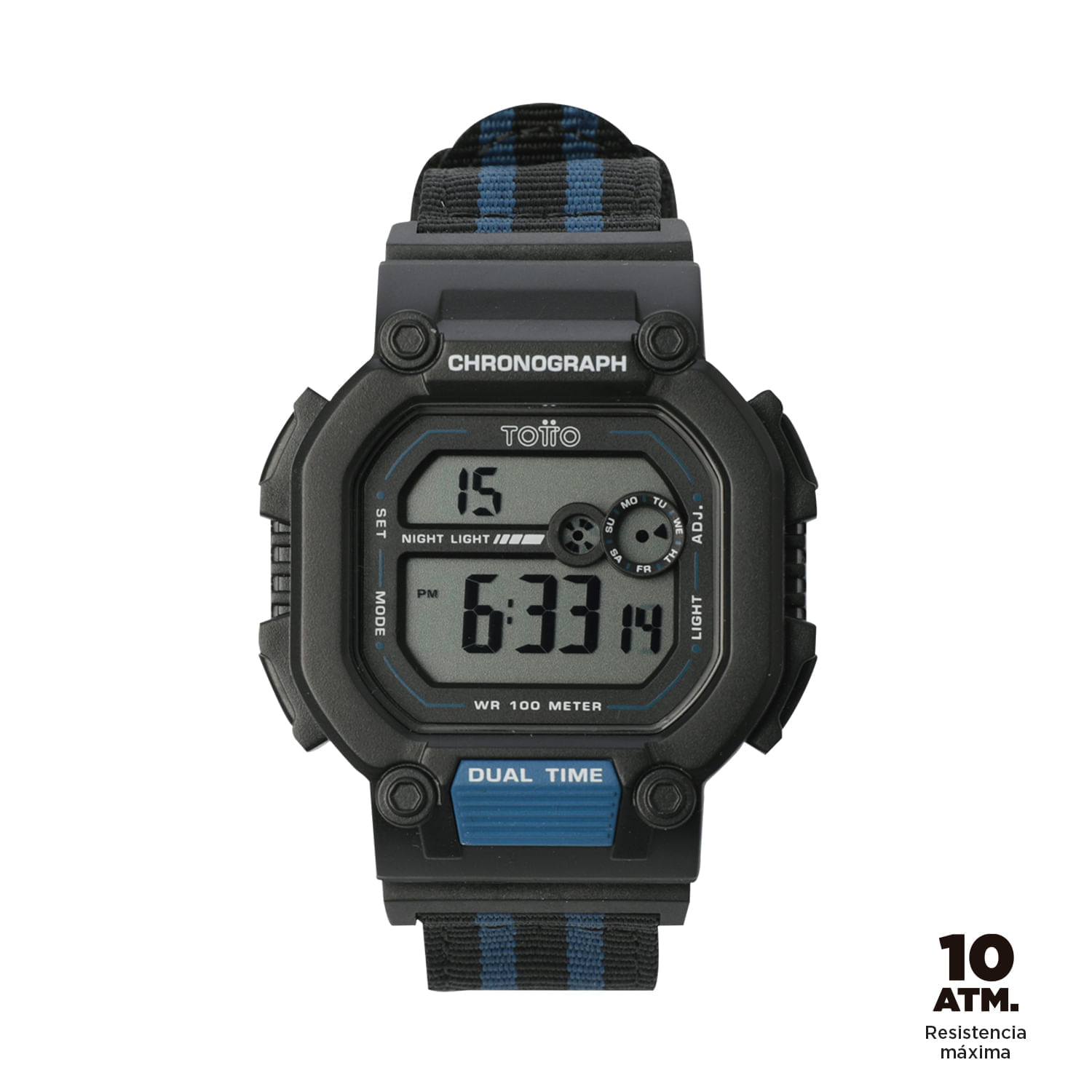Reloj Digital Atv color Negro Hombre