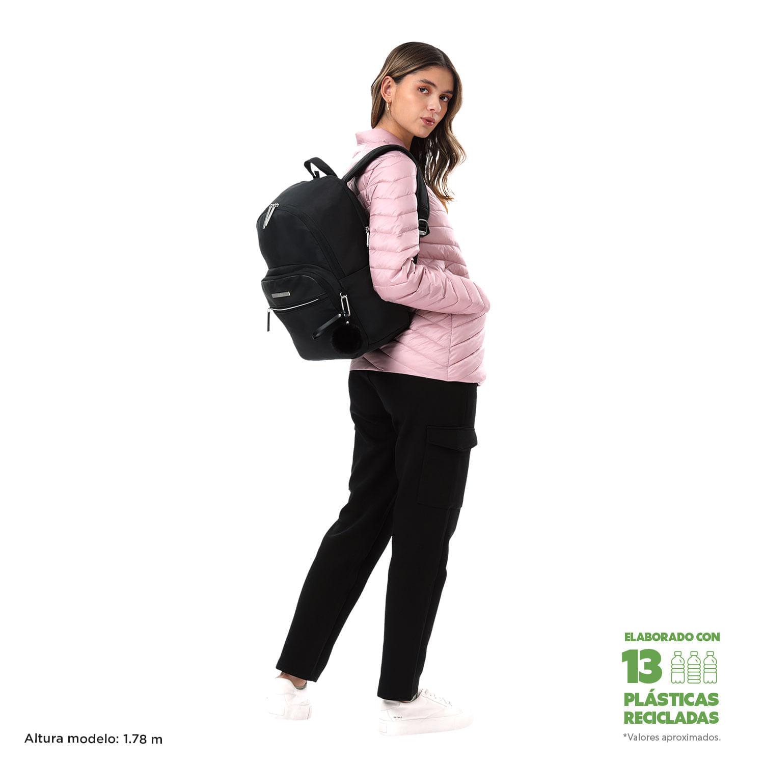 Morral Para Oficina Adelaide 3 2.0 Negro Mujer