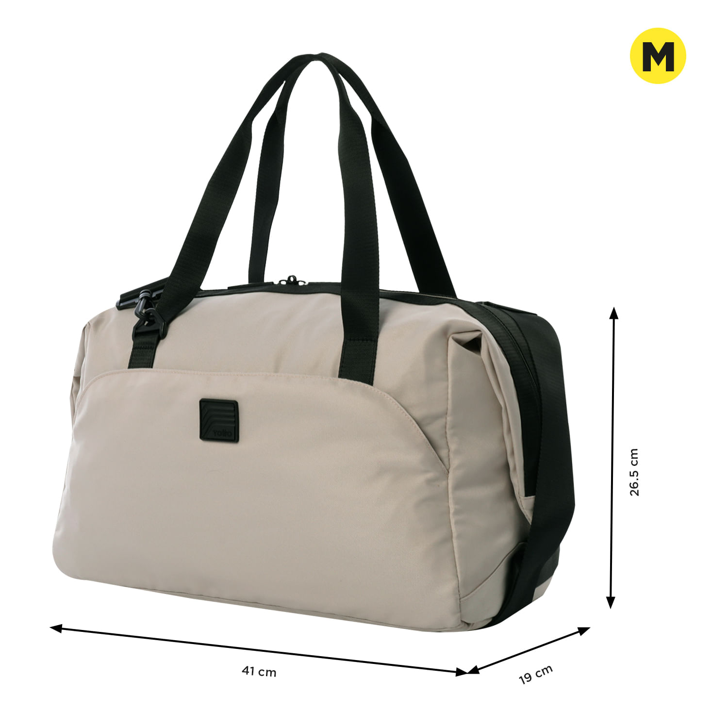Tula de viaje Weekender Mediana Beige