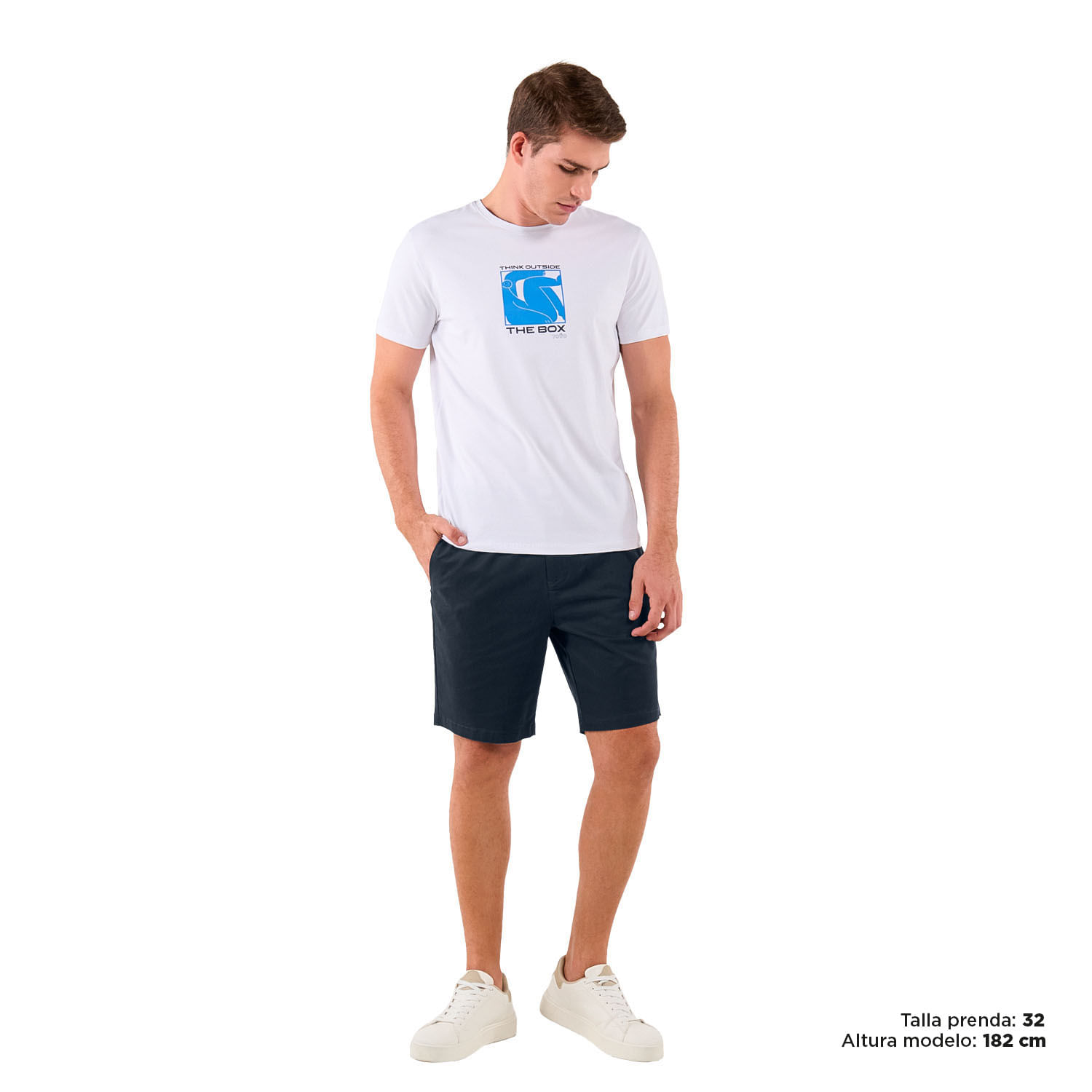 Bermuda para Hombre Faded Azul