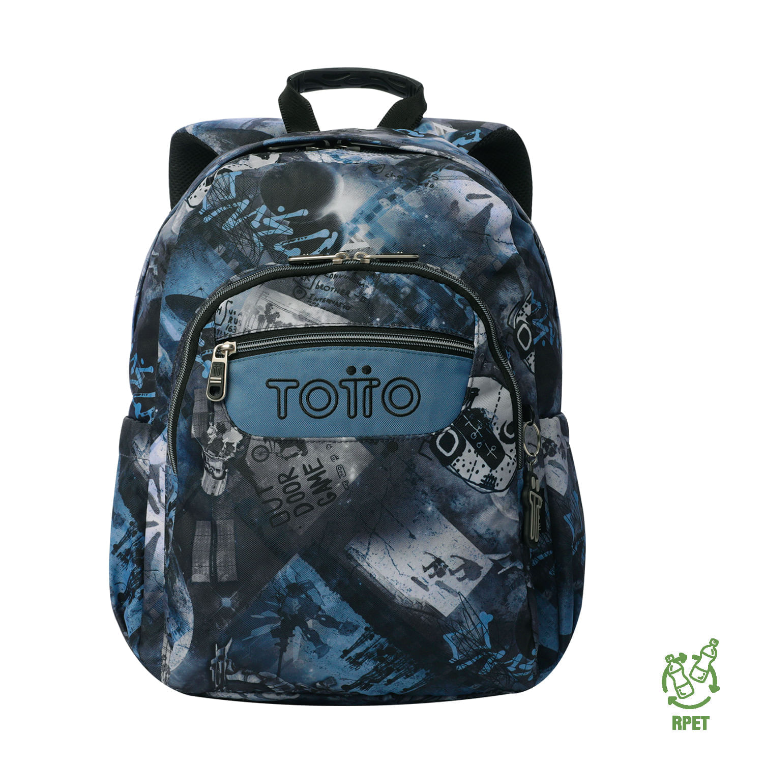 Maleta para colegio Acuareles Gris