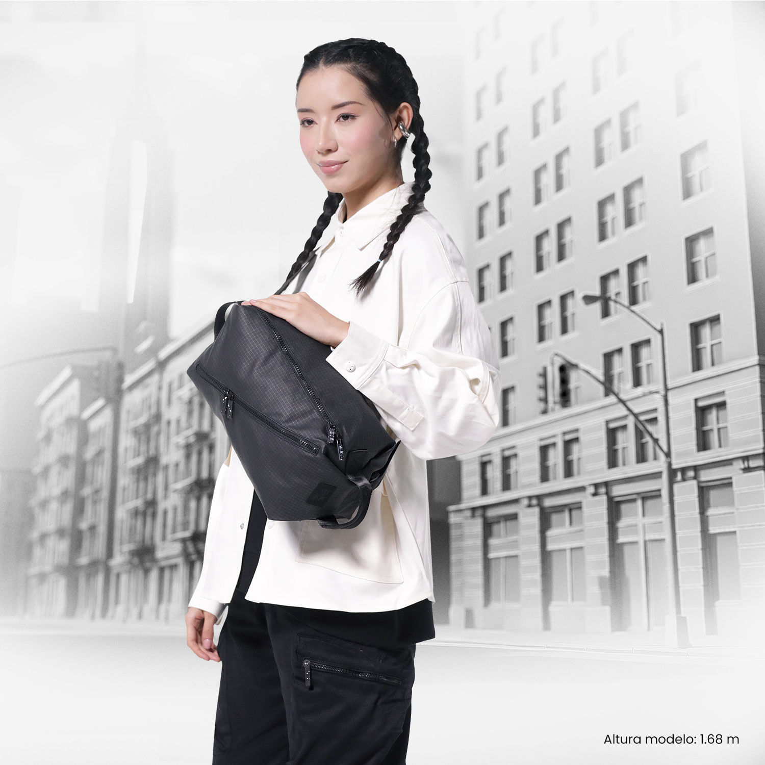 Bolso Bandolera Roam color Negro