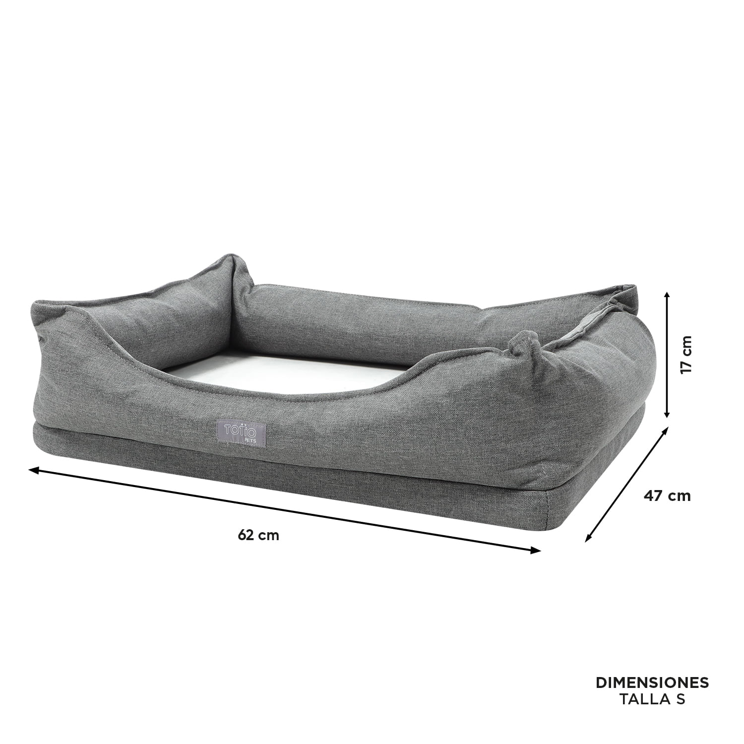 Cama para Perro Dante S Gris