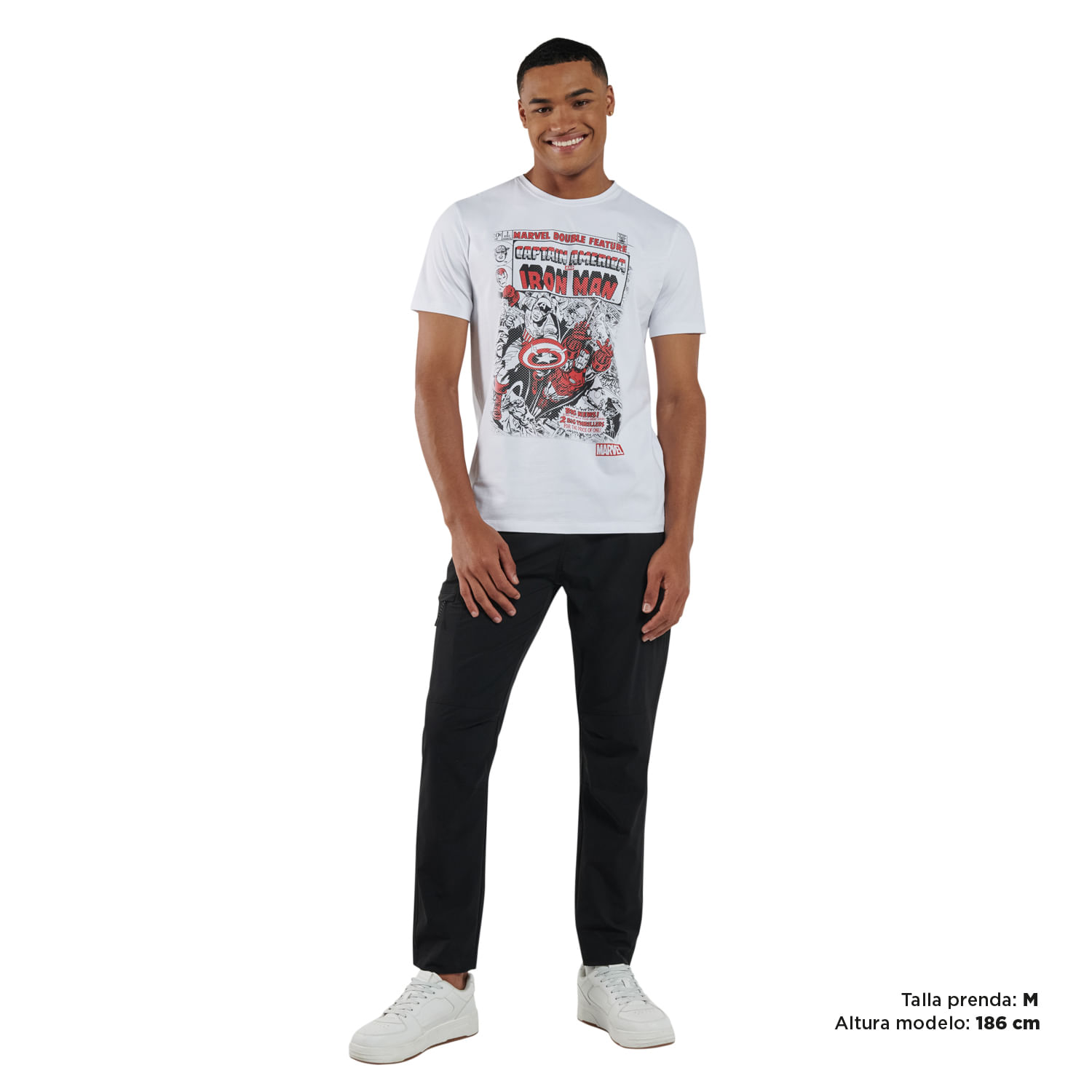 Camiseta para Hombre Iron Cap Blanca