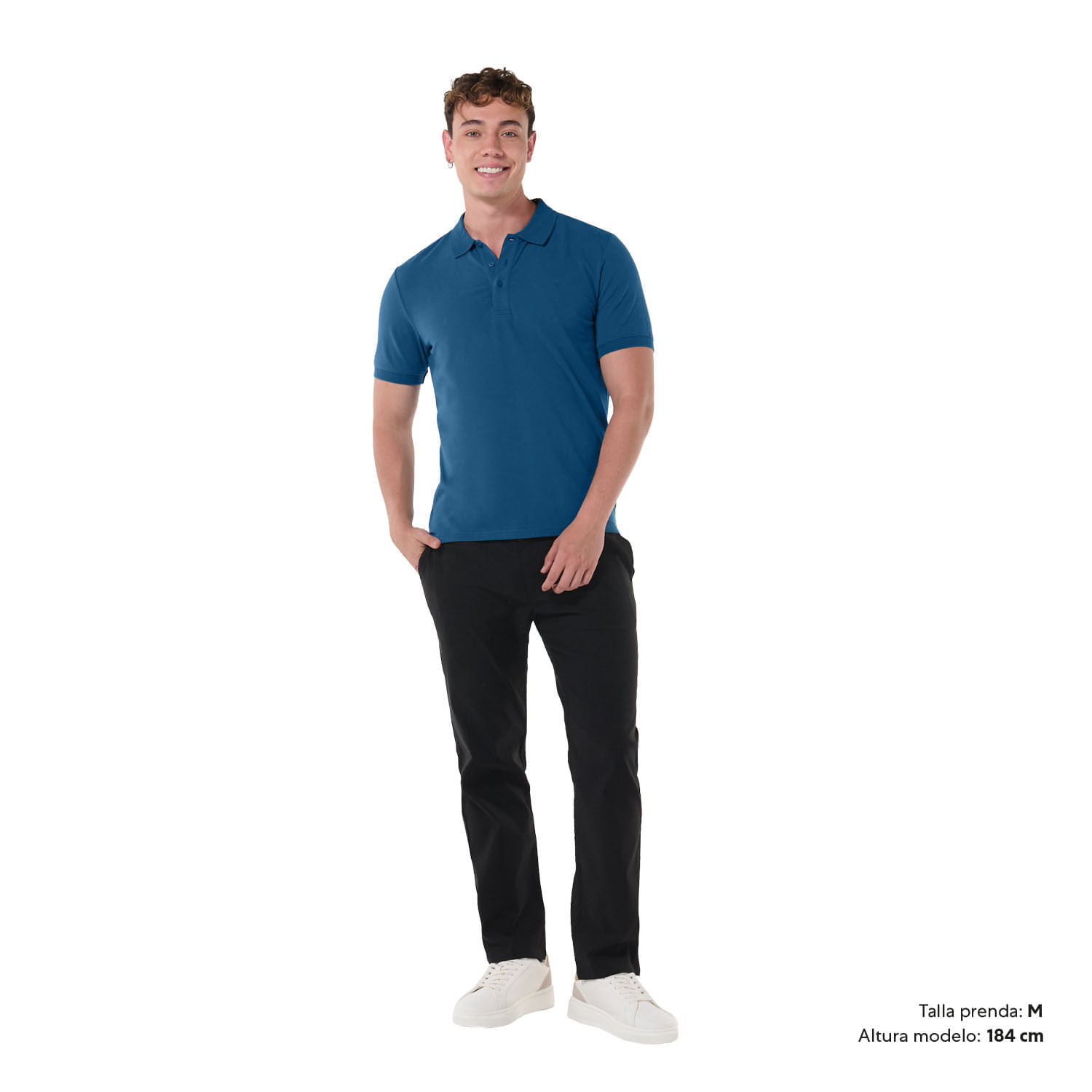 Camisa Tipo Polo Youngpolo Xxl Hombre Azul