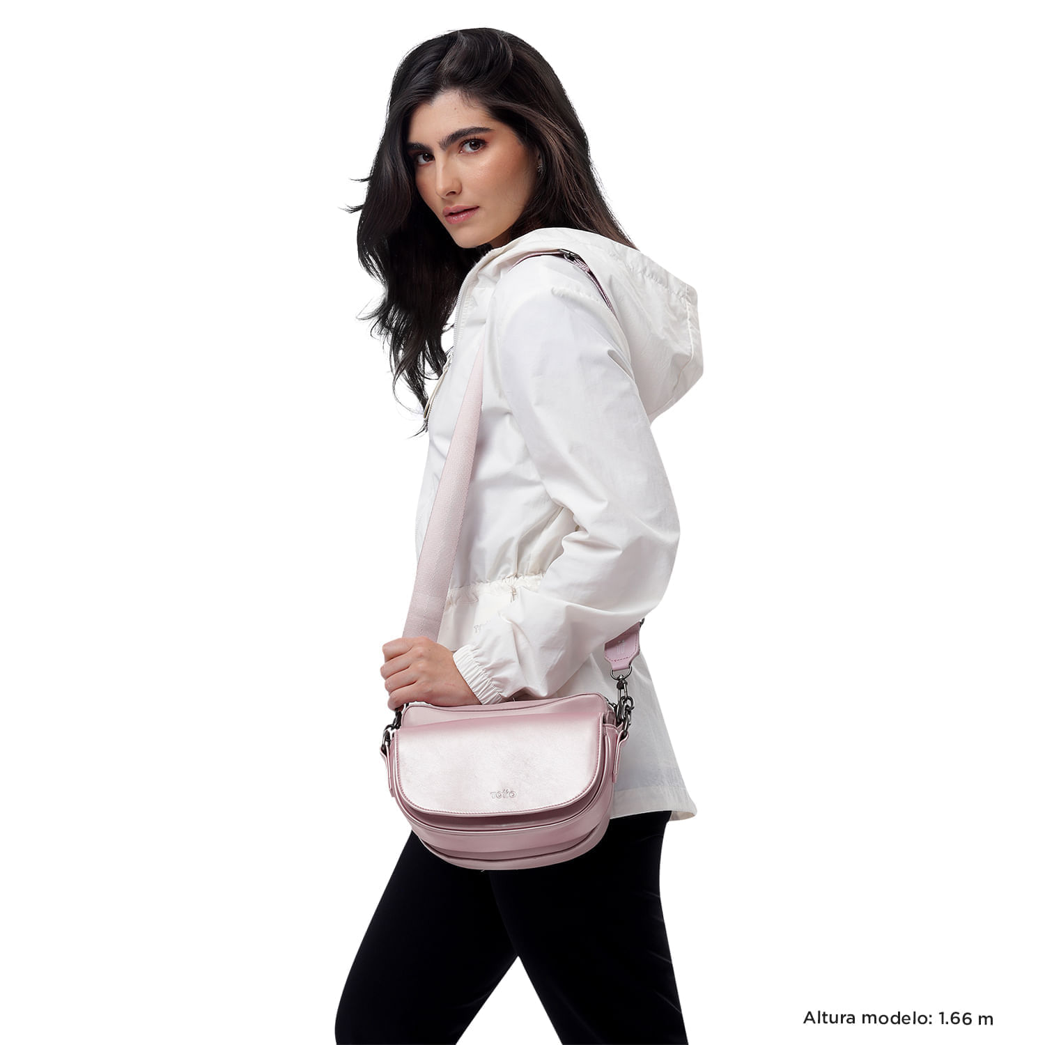 Bolso Crossbody X 2 Style Pequeño Rosado Mujer