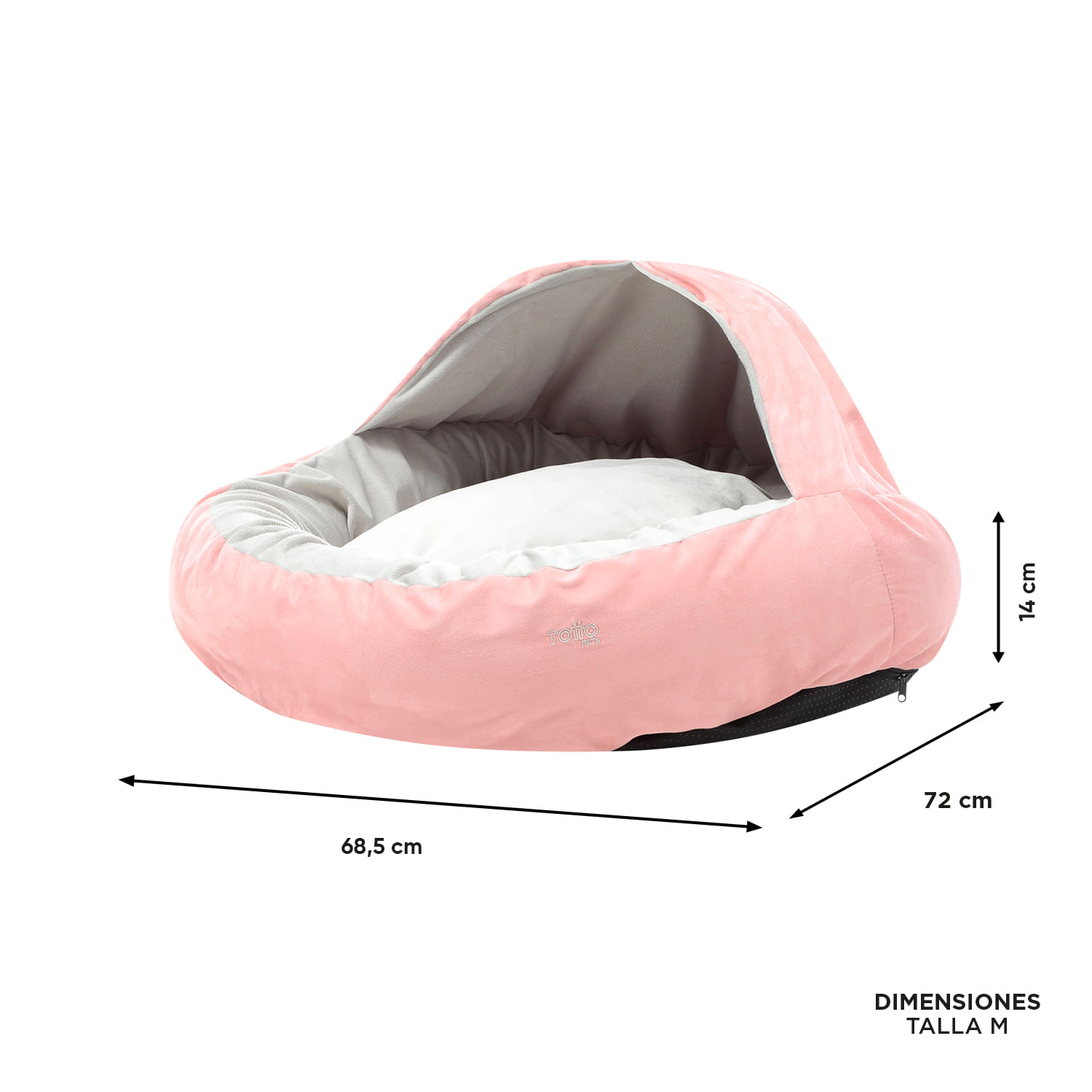 Cama para Perro Alpha M Rosada