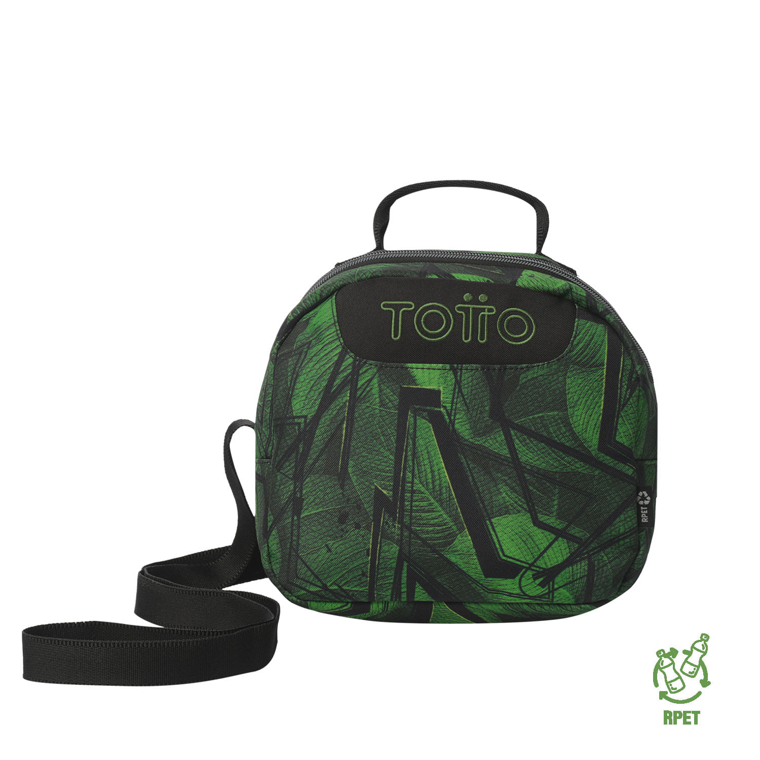 Lonchera Térmica Borrador Verde con Recipiente Plástico