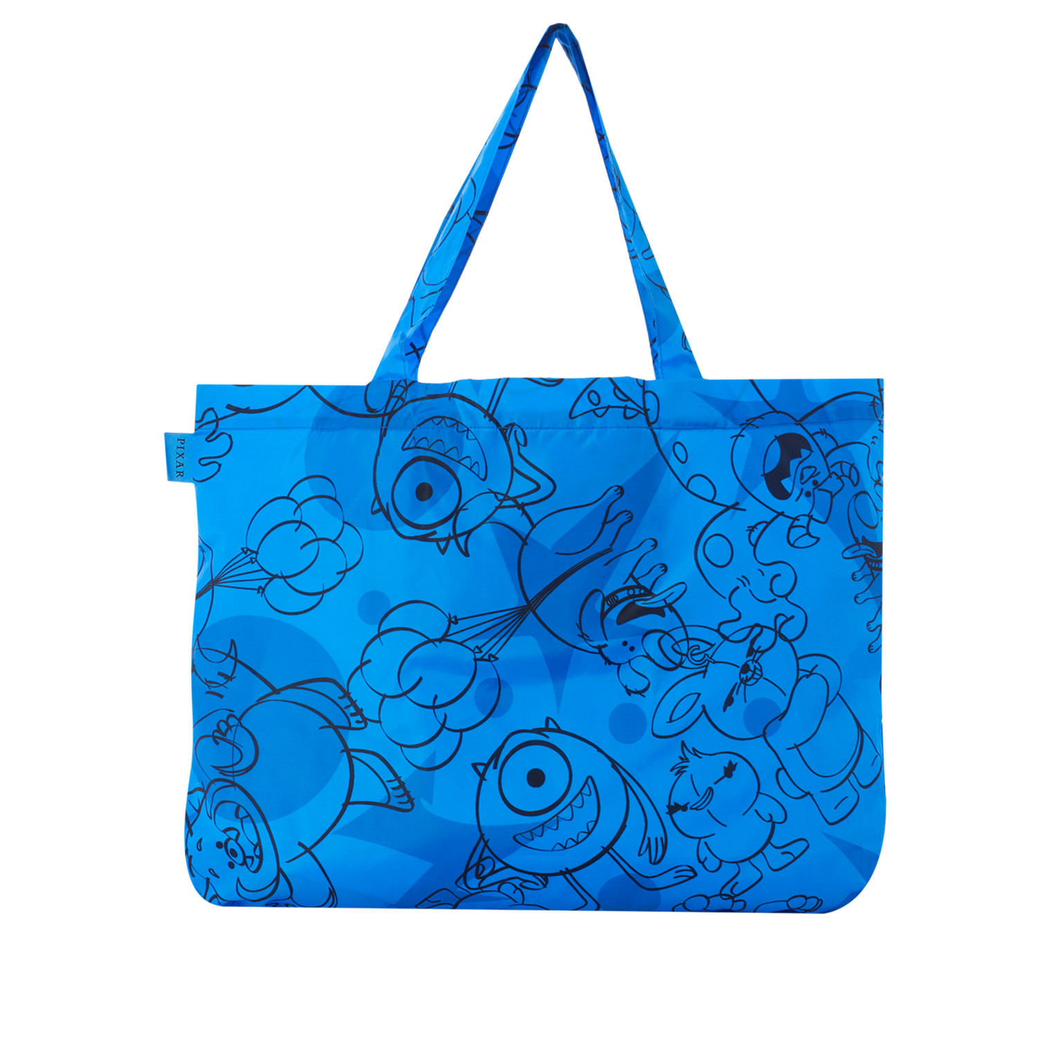 Shopping bag plegable Hello Pixar Azul