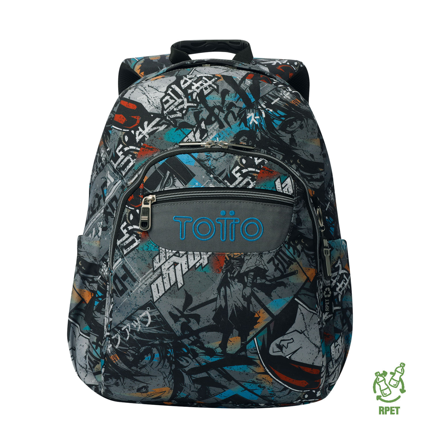 Maleta para colegio Acuarela Gris