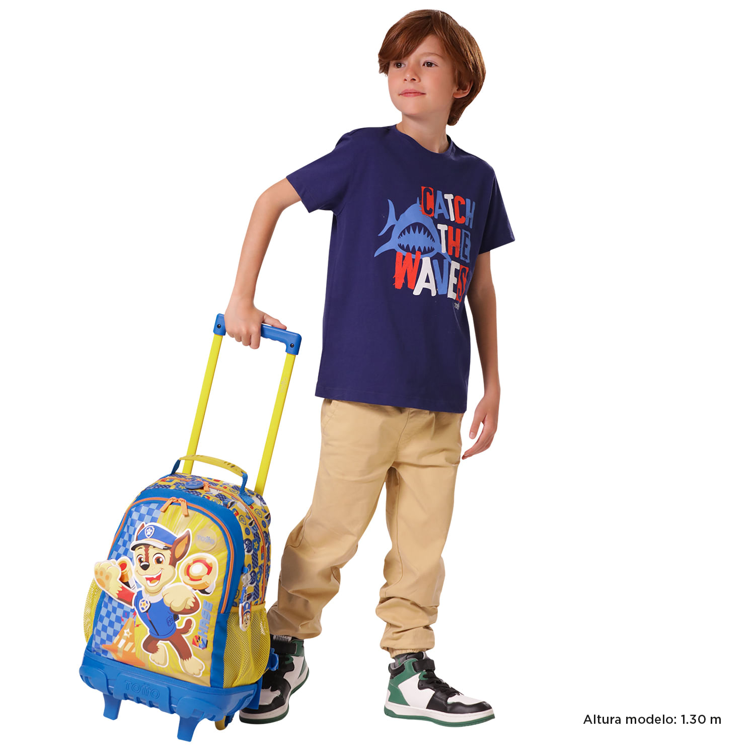 Morral ruedas Niño Paw Patrol Chase Mediano Azul