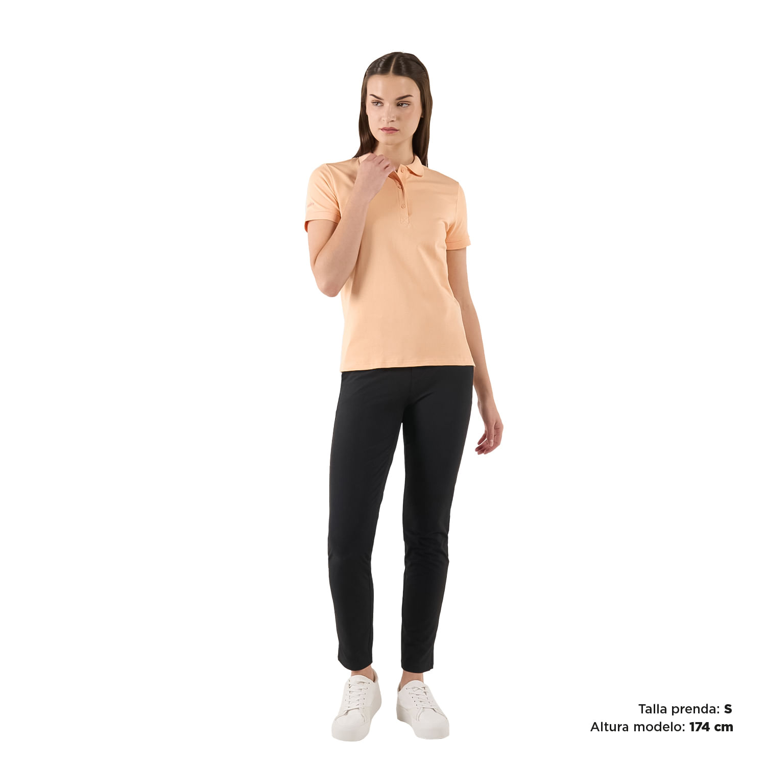 Camisa Polo Chechi para Mujer Durazno