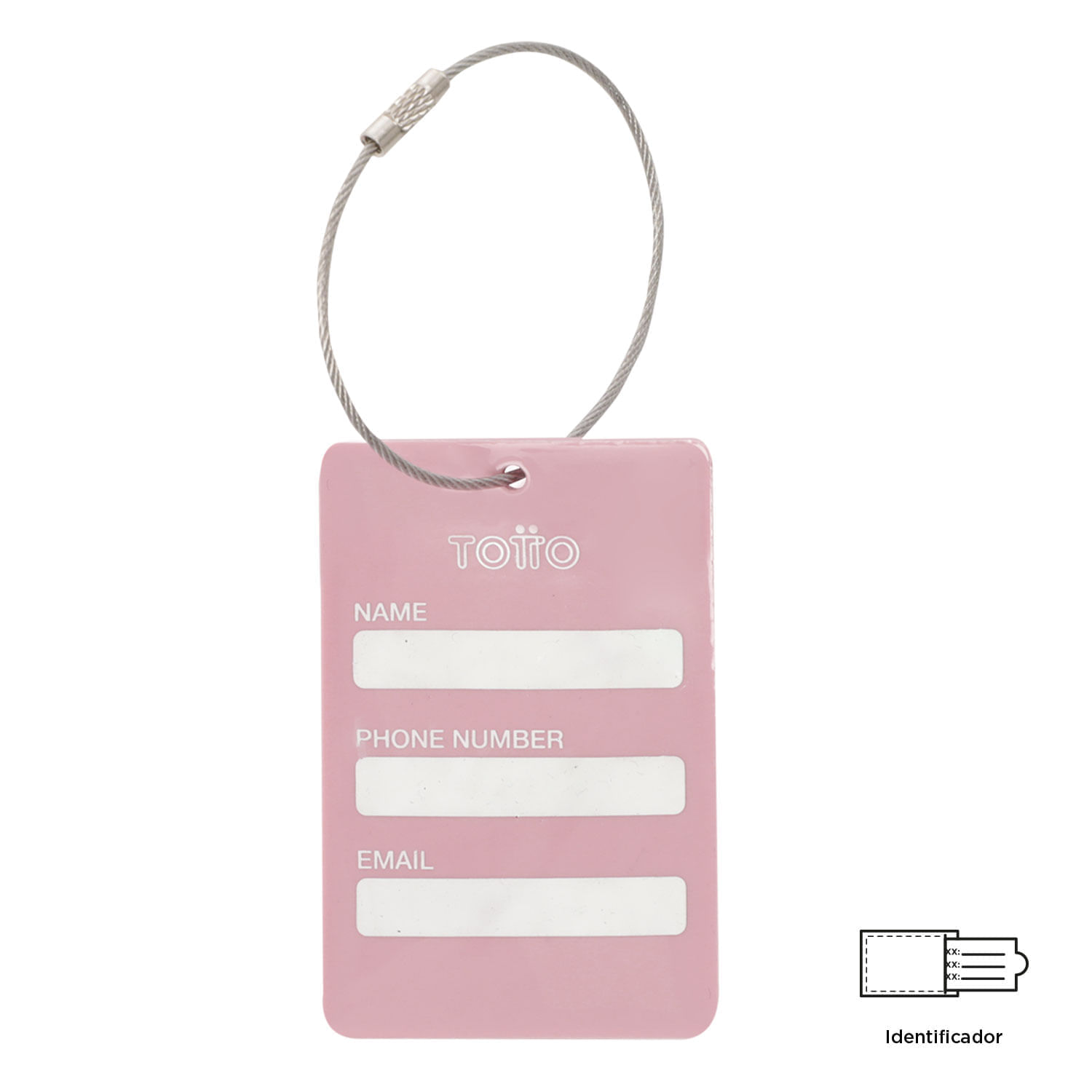 Identificador de equipaje Travel Tag Morado