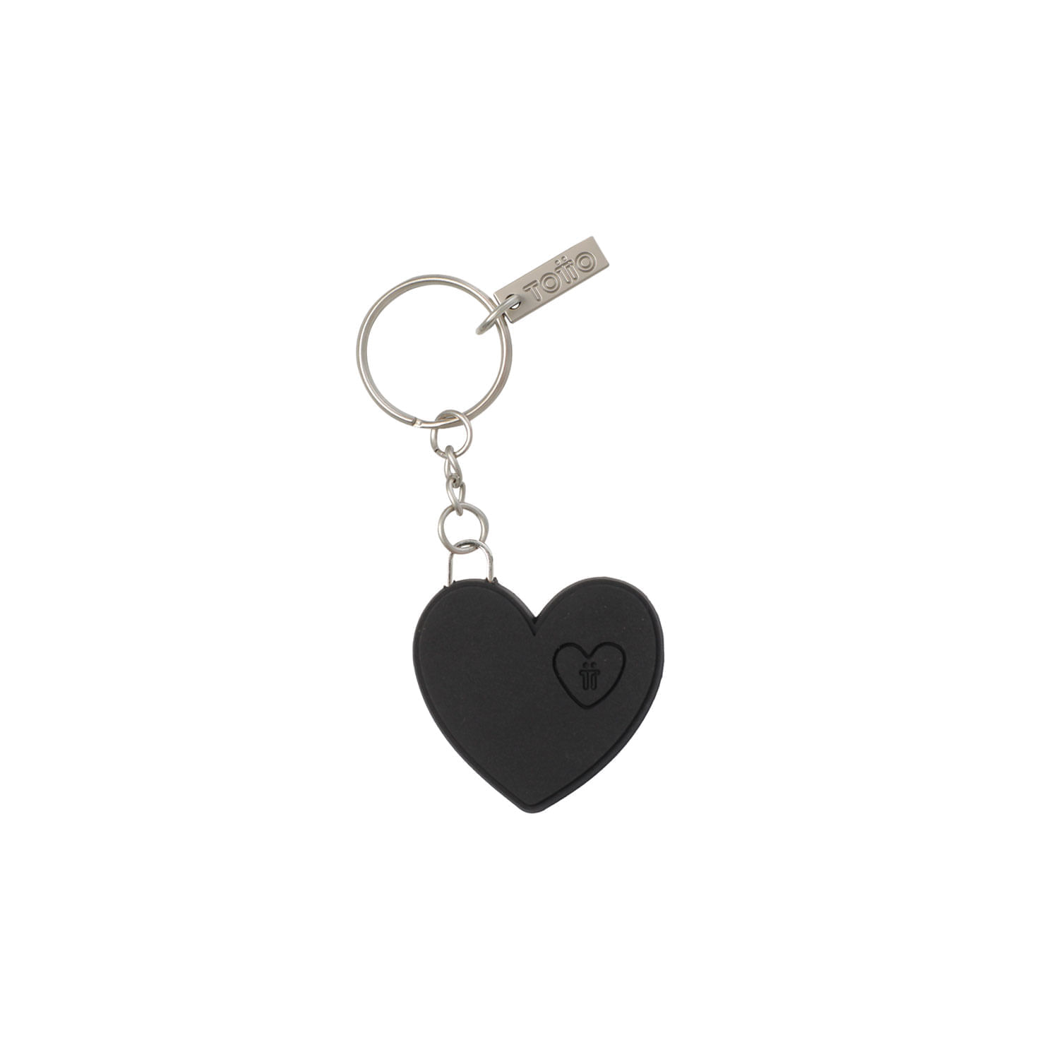 Llavero de Goma Abc color Negro