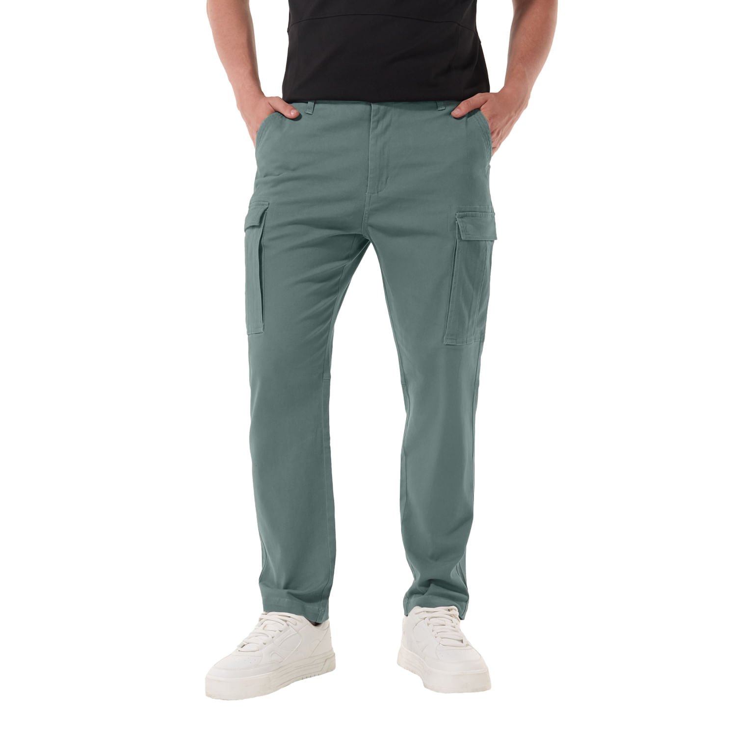 Pantalón de Moda para Hombre Congoll Verde 38