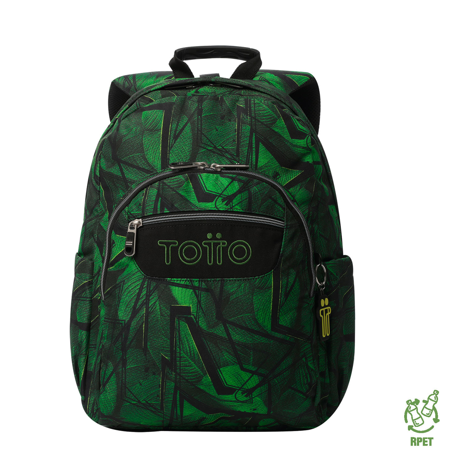 Maleta para colegio Acuareles Verde