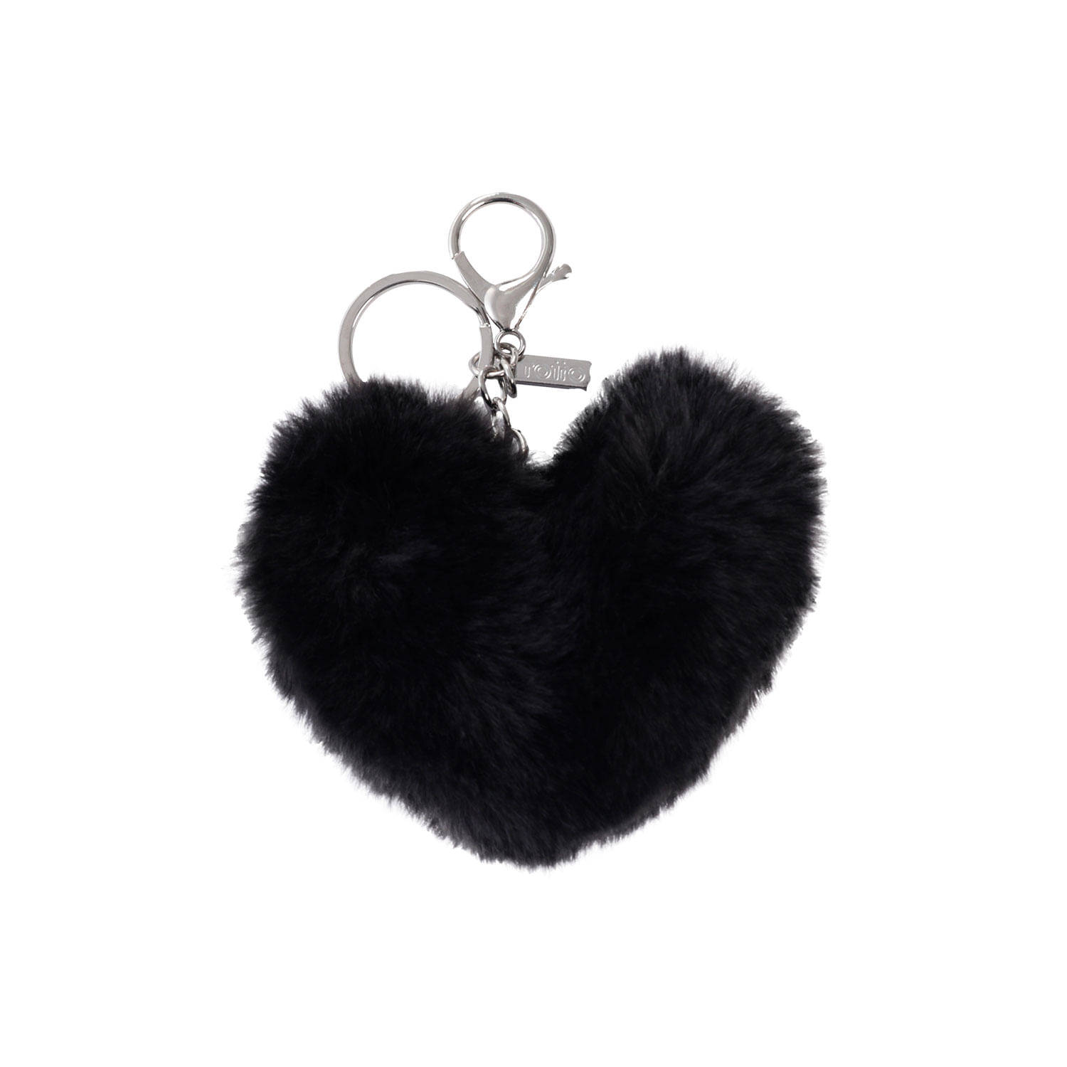 Llavero Heart color Negro
