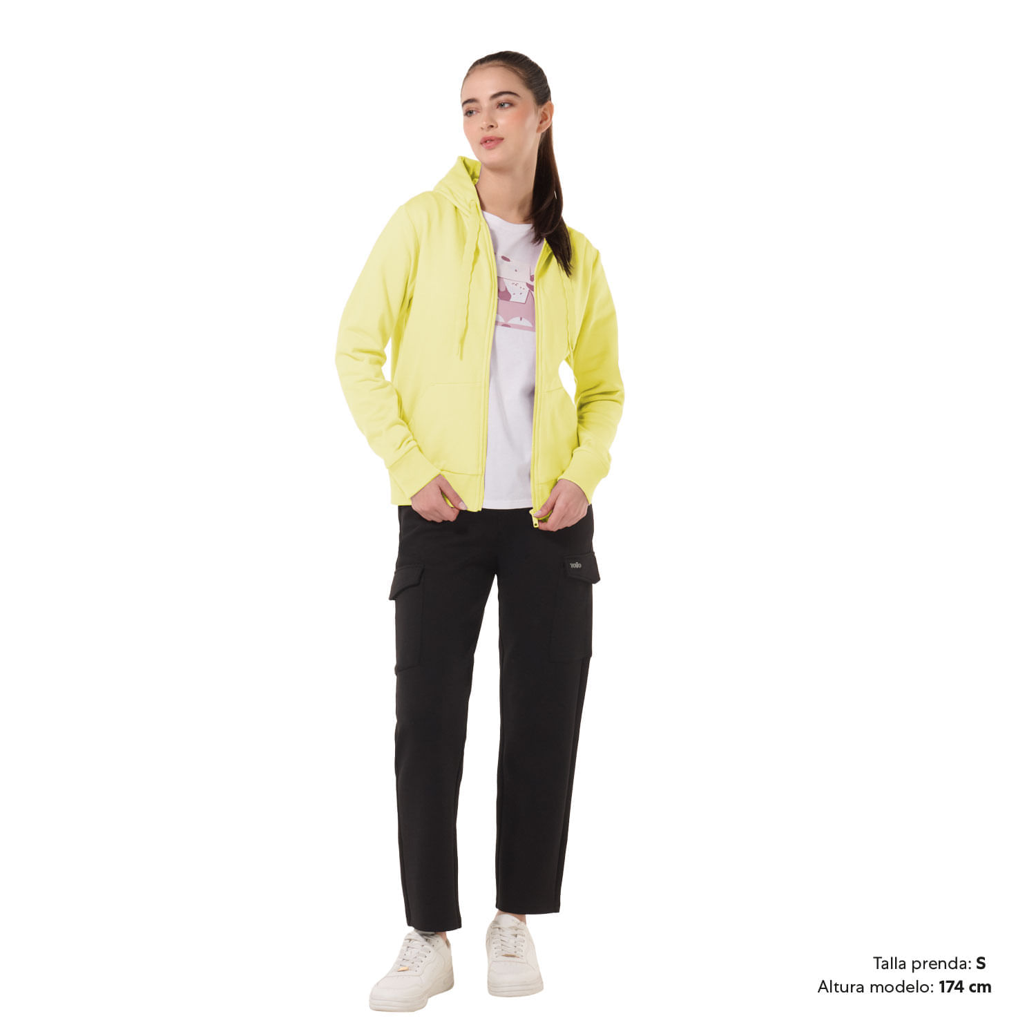 Buzo Tipo Hoodie para Mujer Haily Xl Amarillo