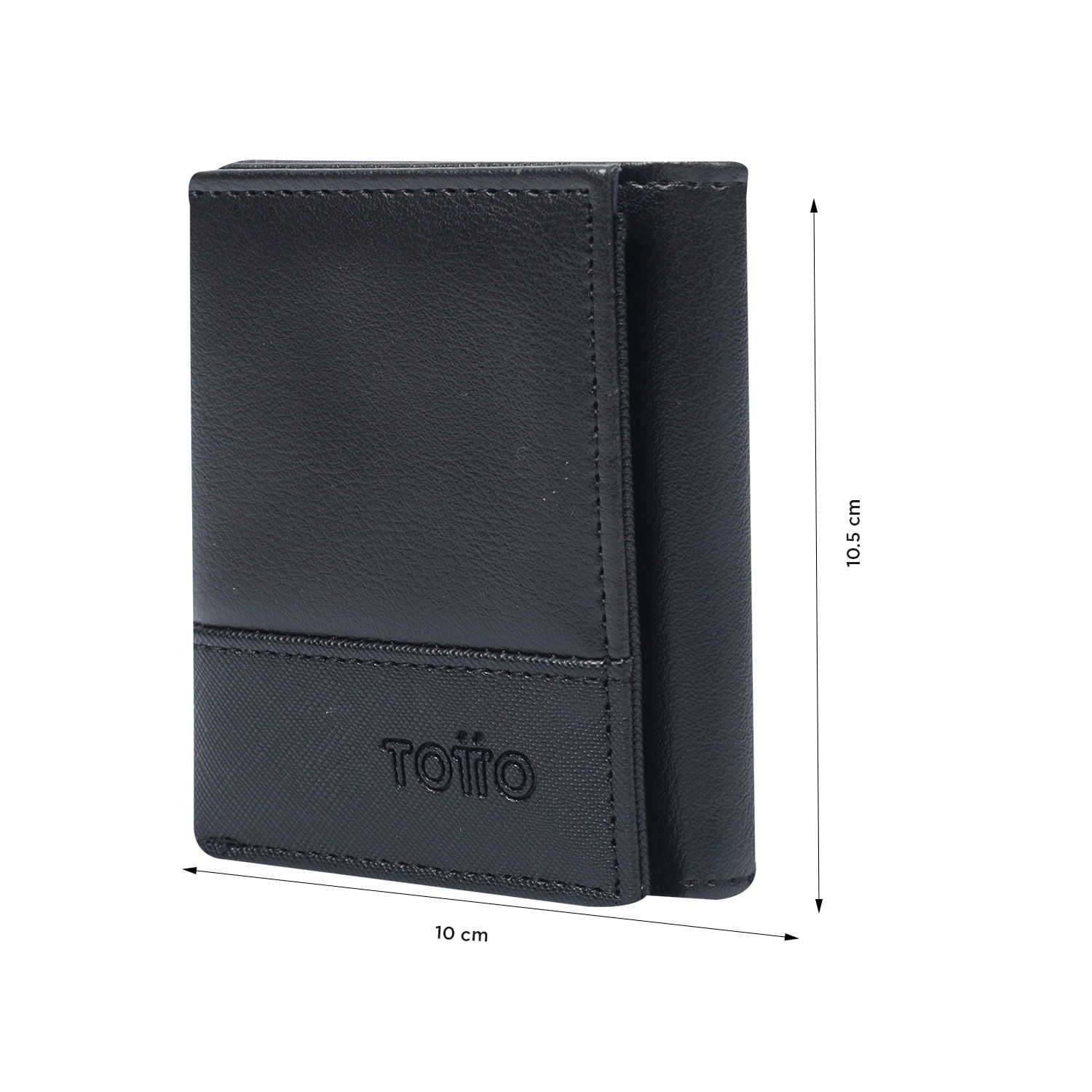 Billetera para Hombre Saffiano Totto Negra con RFID Blocker
