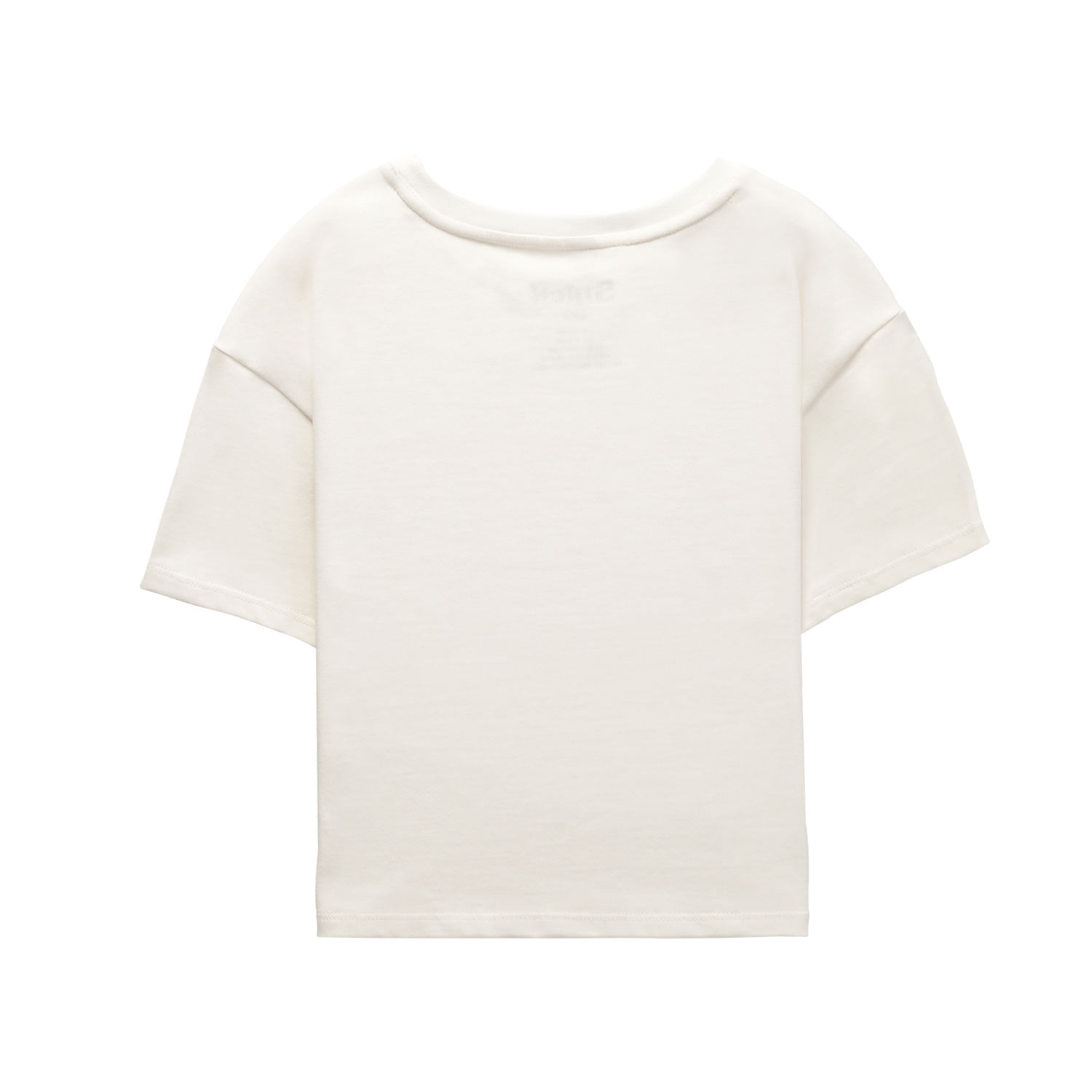 Camiseta para niños Estampada Stitch Party blanca brillante