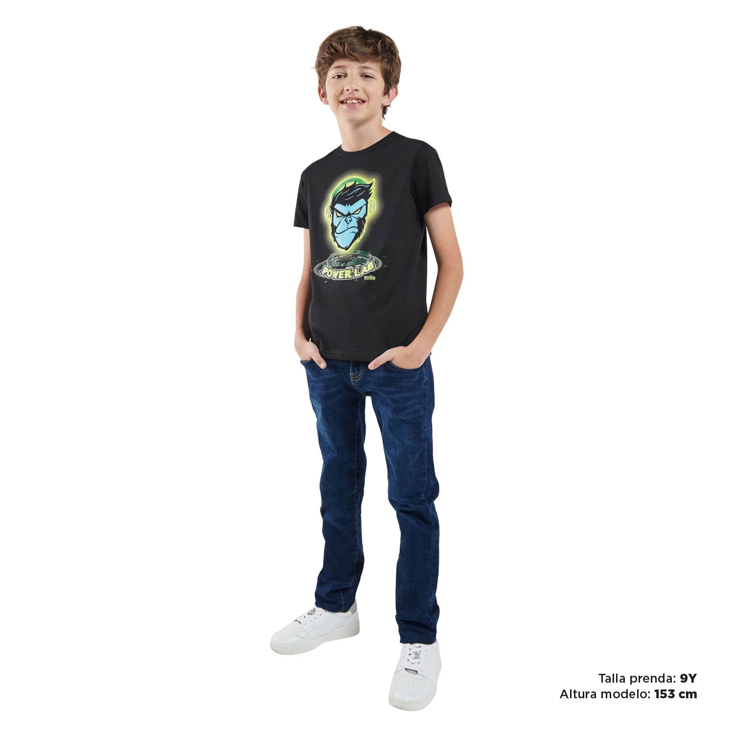 Camiseta para Niño Proyecty 1 Negra