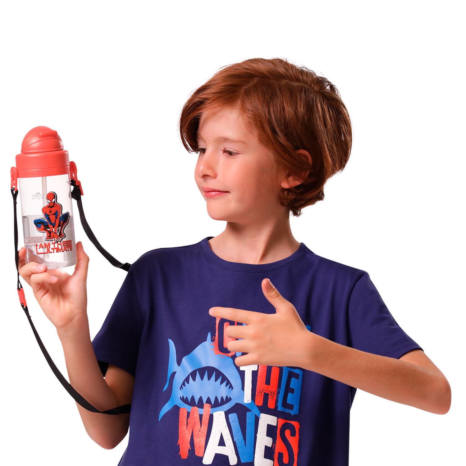Botilito Plástico Spiderman Amazing 400 ML Azul