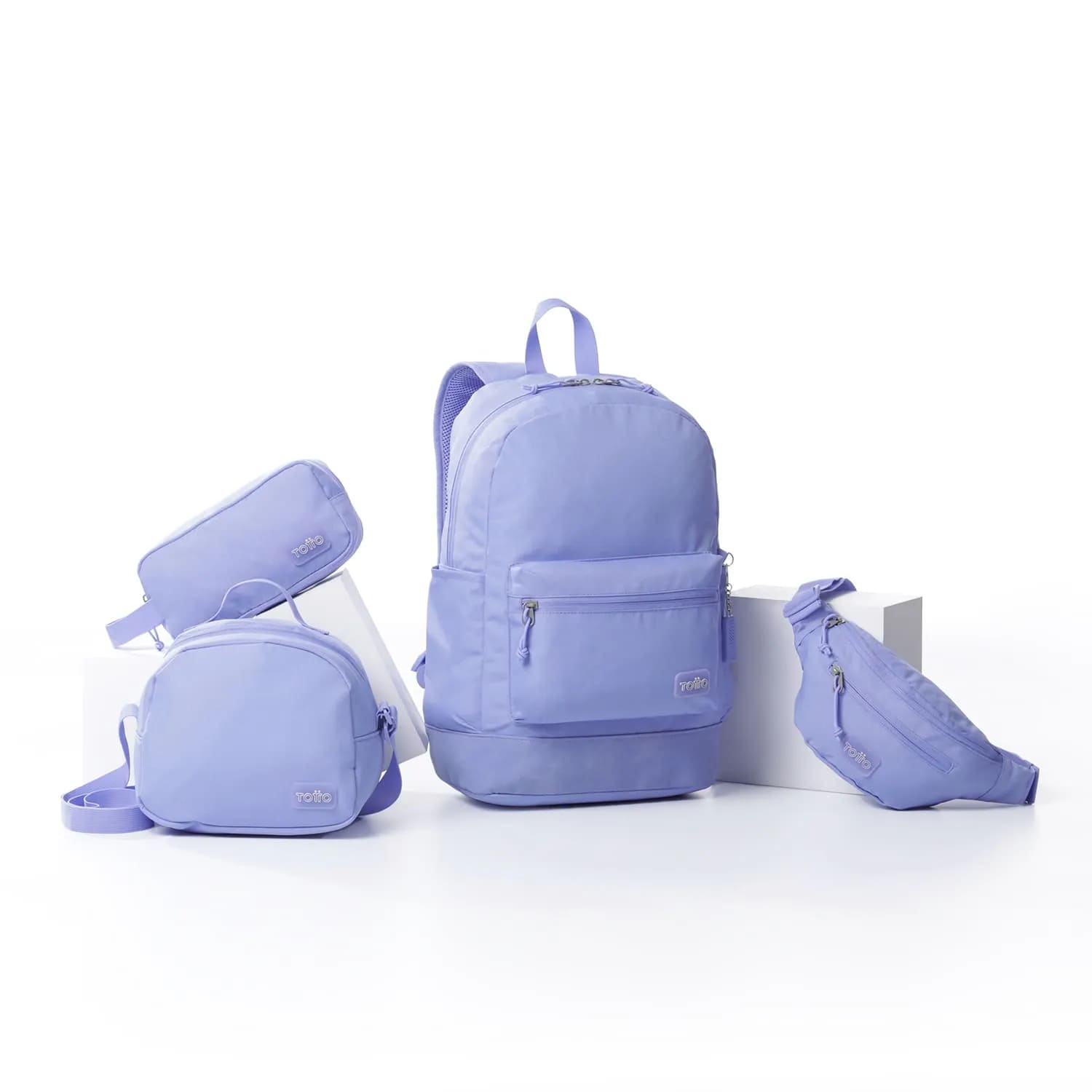 Kit Escolar Totto Packx4 Morral+Cartuchera+Lonchera+Canguro