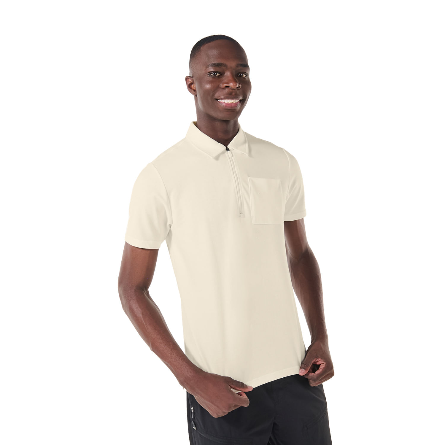 Camisa Tipo Polo Malayi Xxl Hombre Blanca