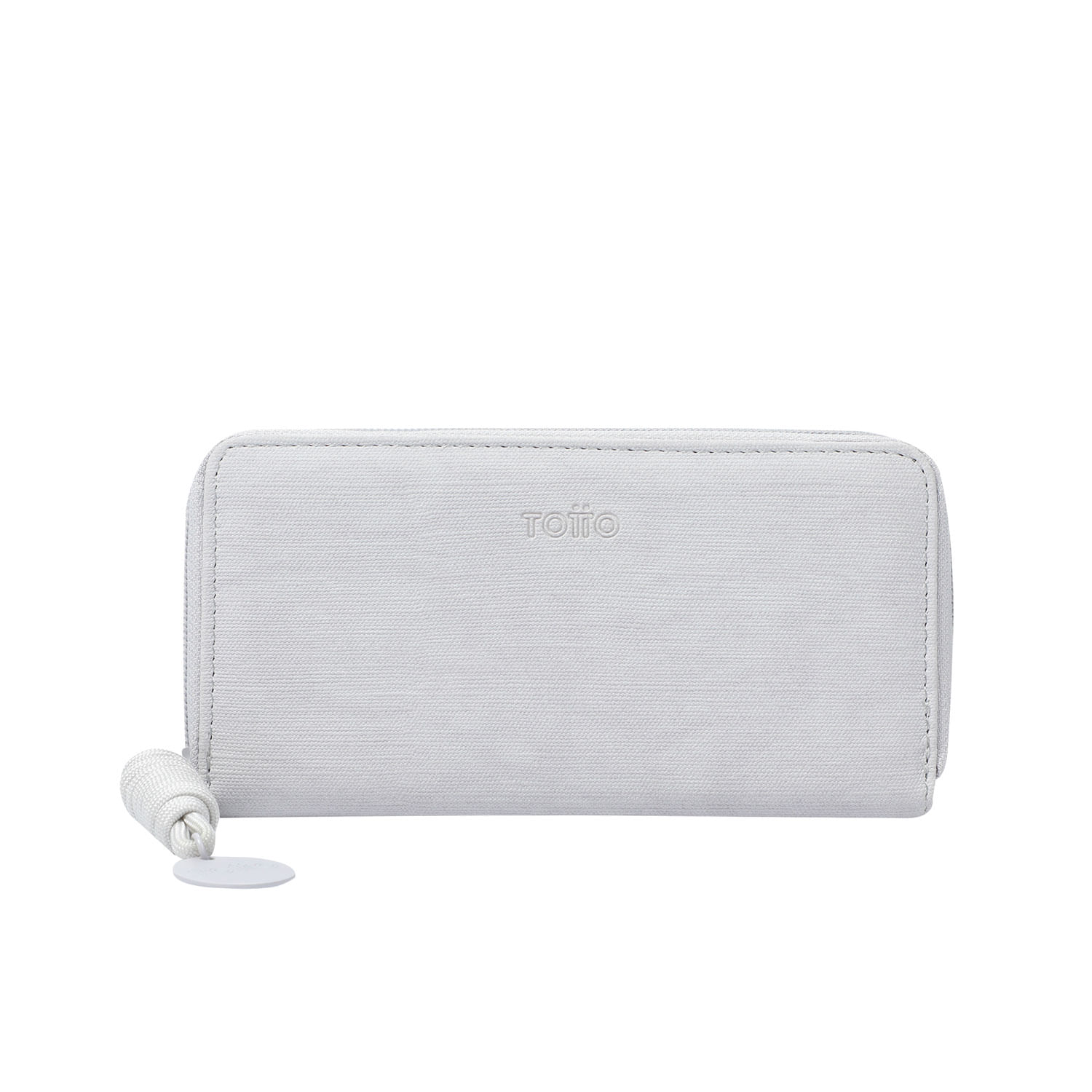 Billetera Bow Mujer Gris grande