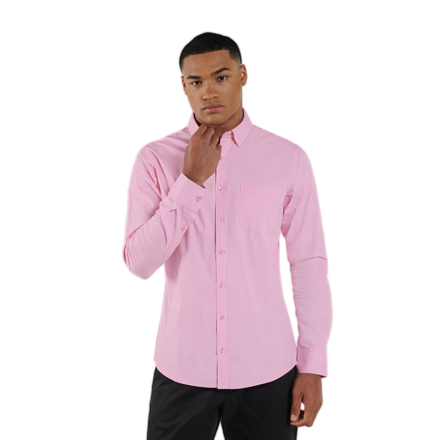 Camisa para Hombre Ml Porter Solid Rosada