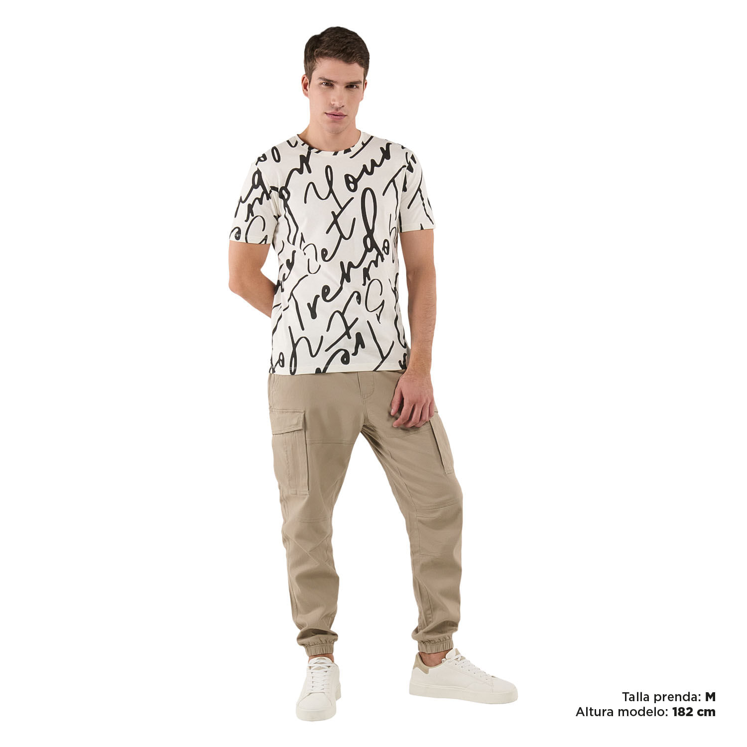 Camiseta para Hombre Printo Negra