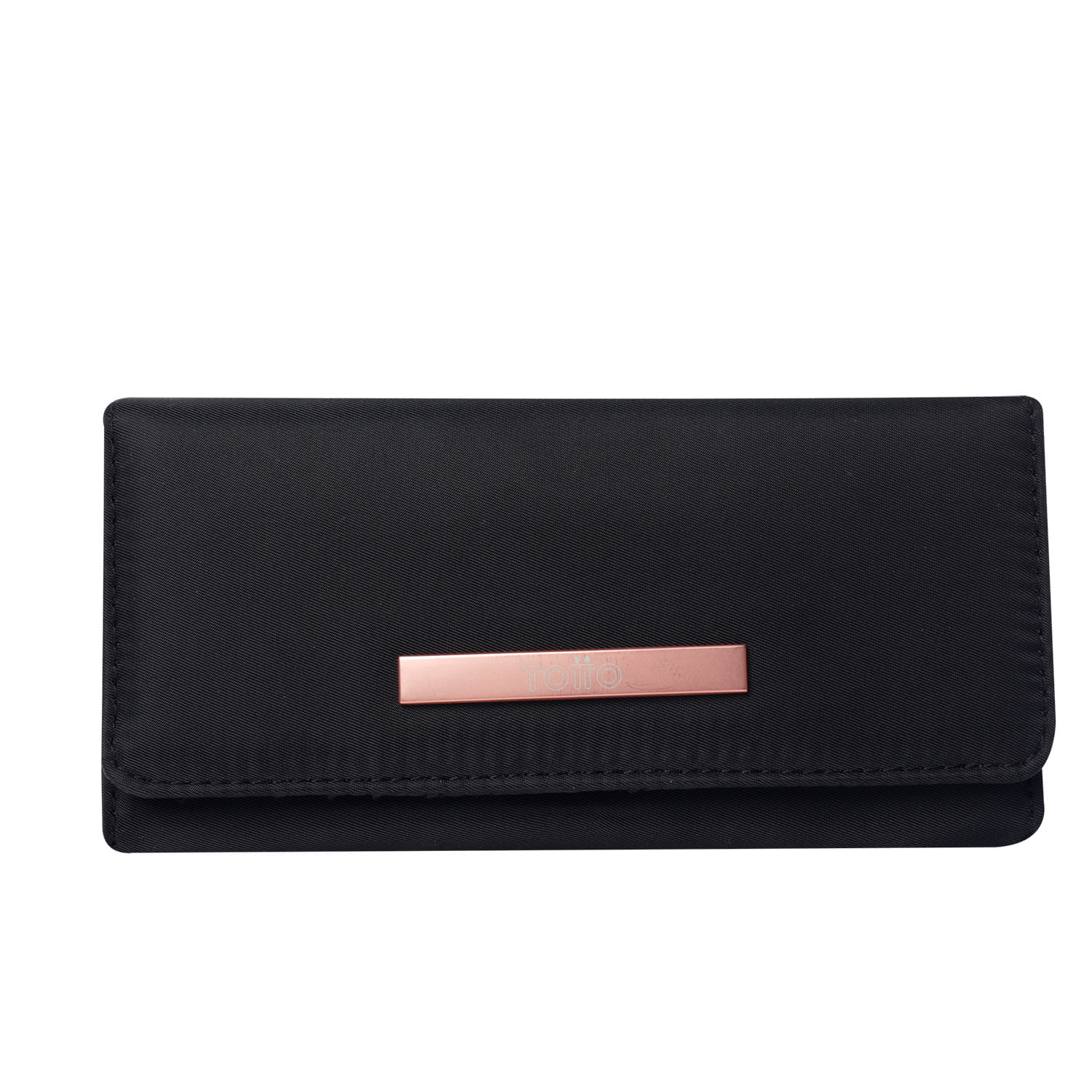Billetera Adelaide 2 Con RFID Blocker Negra Mujer