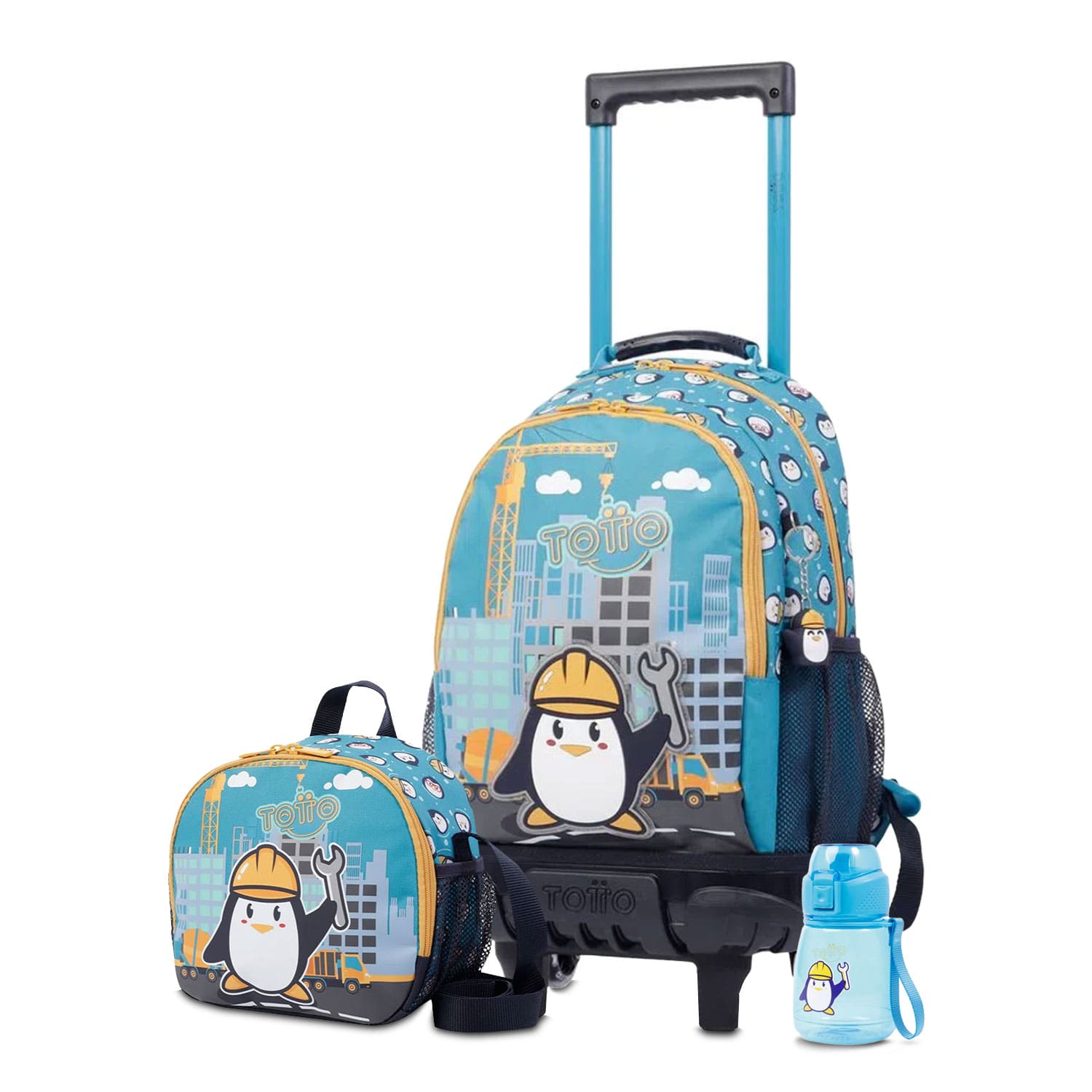 Combo Escolar Kids Large X3 Funny Penguin - Totto