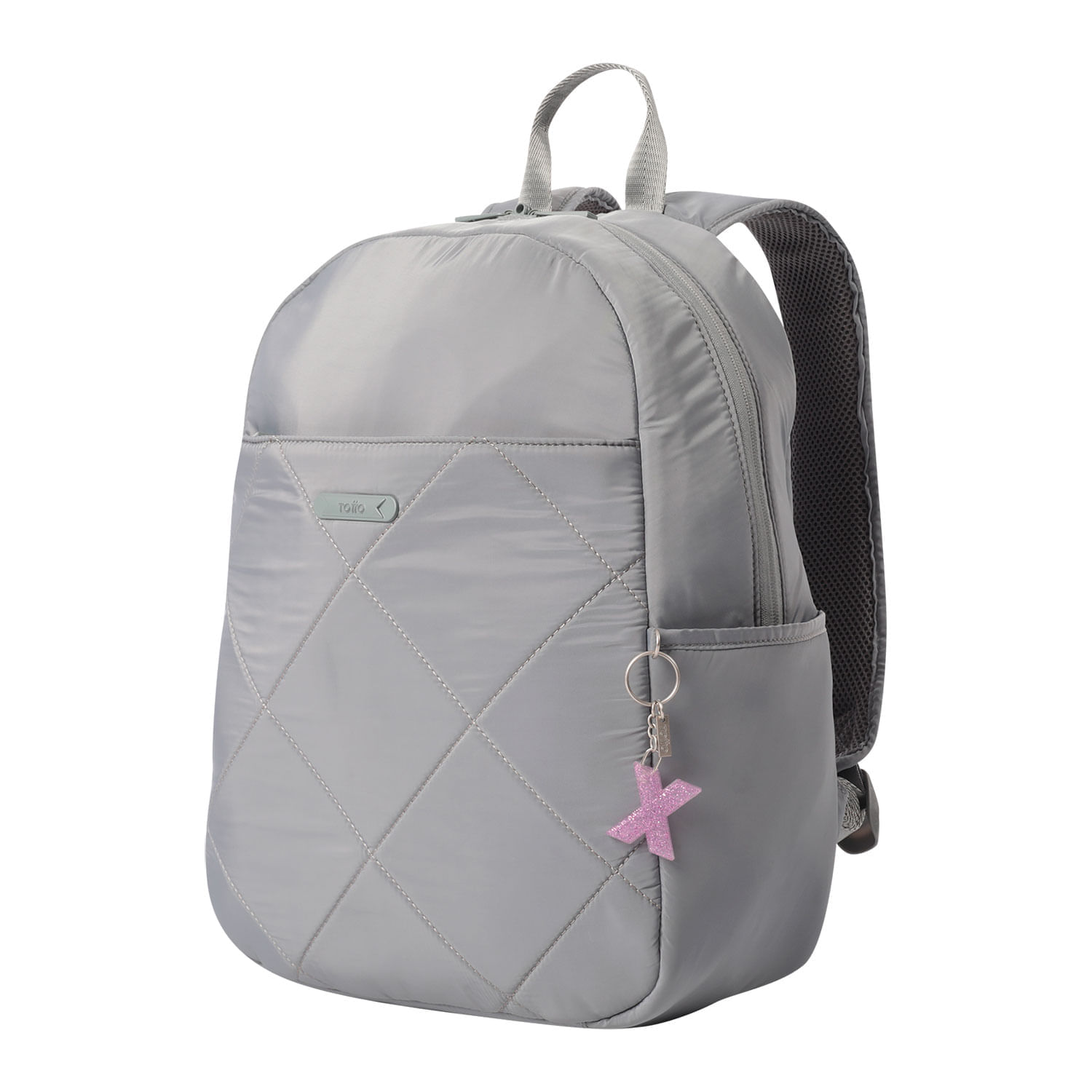 Llavero de Goma Abc color Morado
