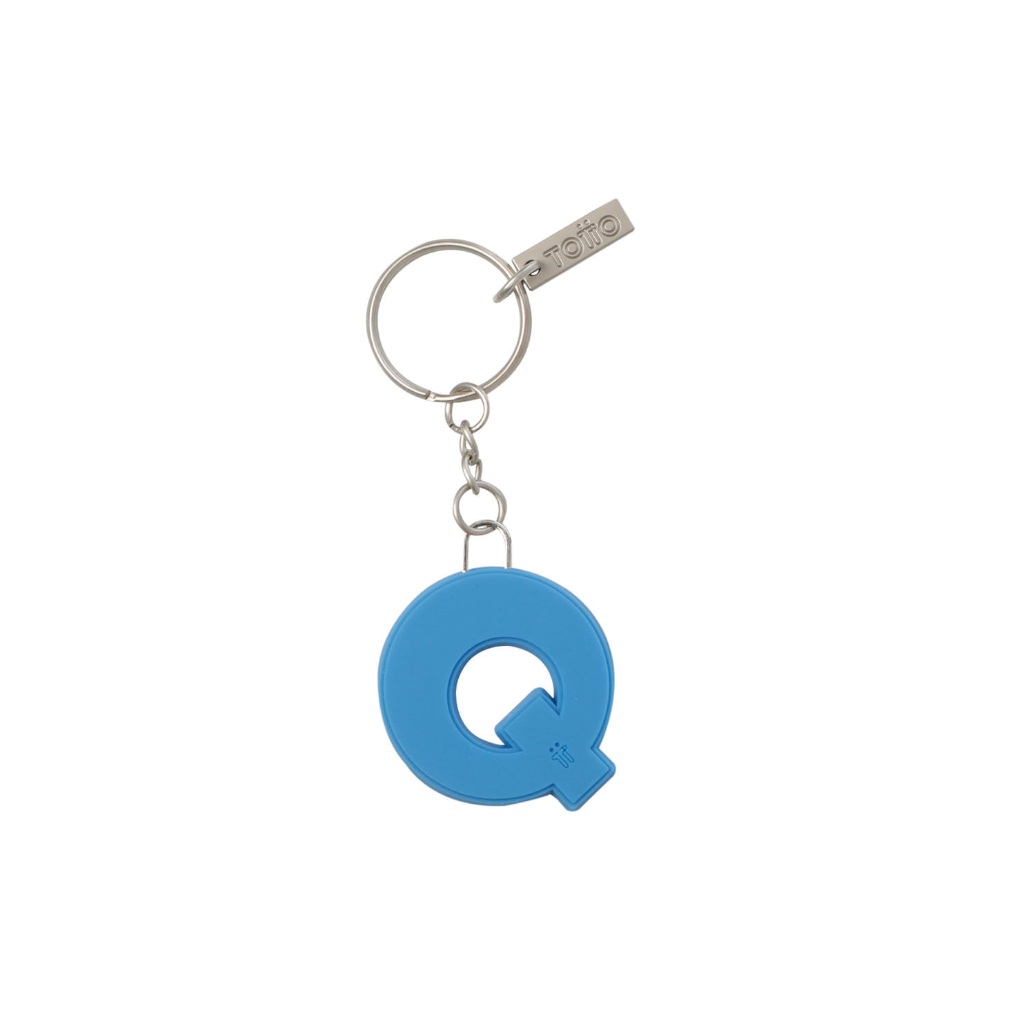 Llavero de Goma Abc color Azul