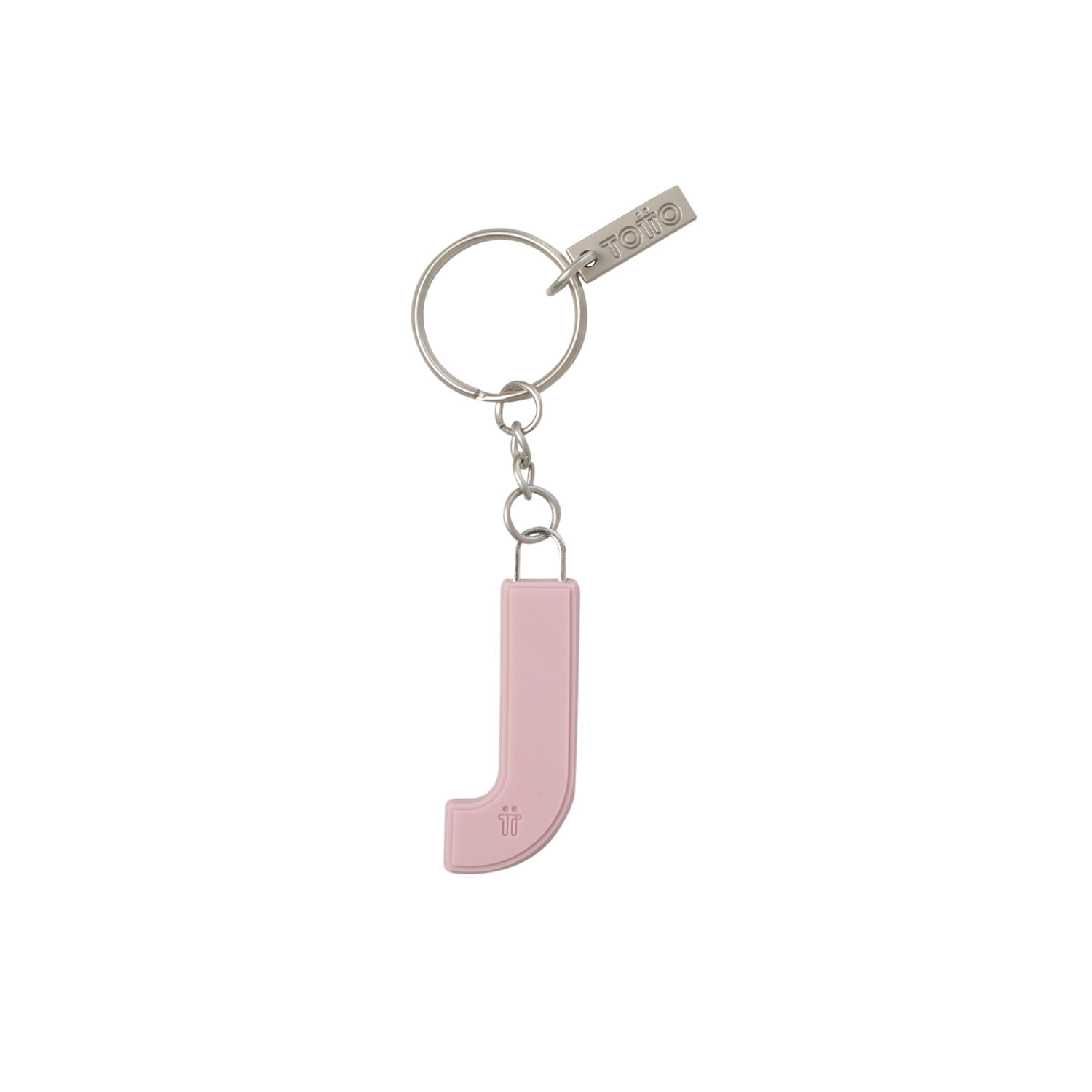 Llavero de Goma Abc color Rosado