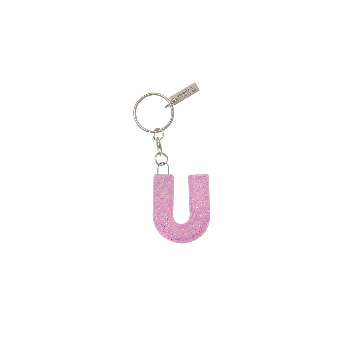 Llavero de Goma Abc color Morado